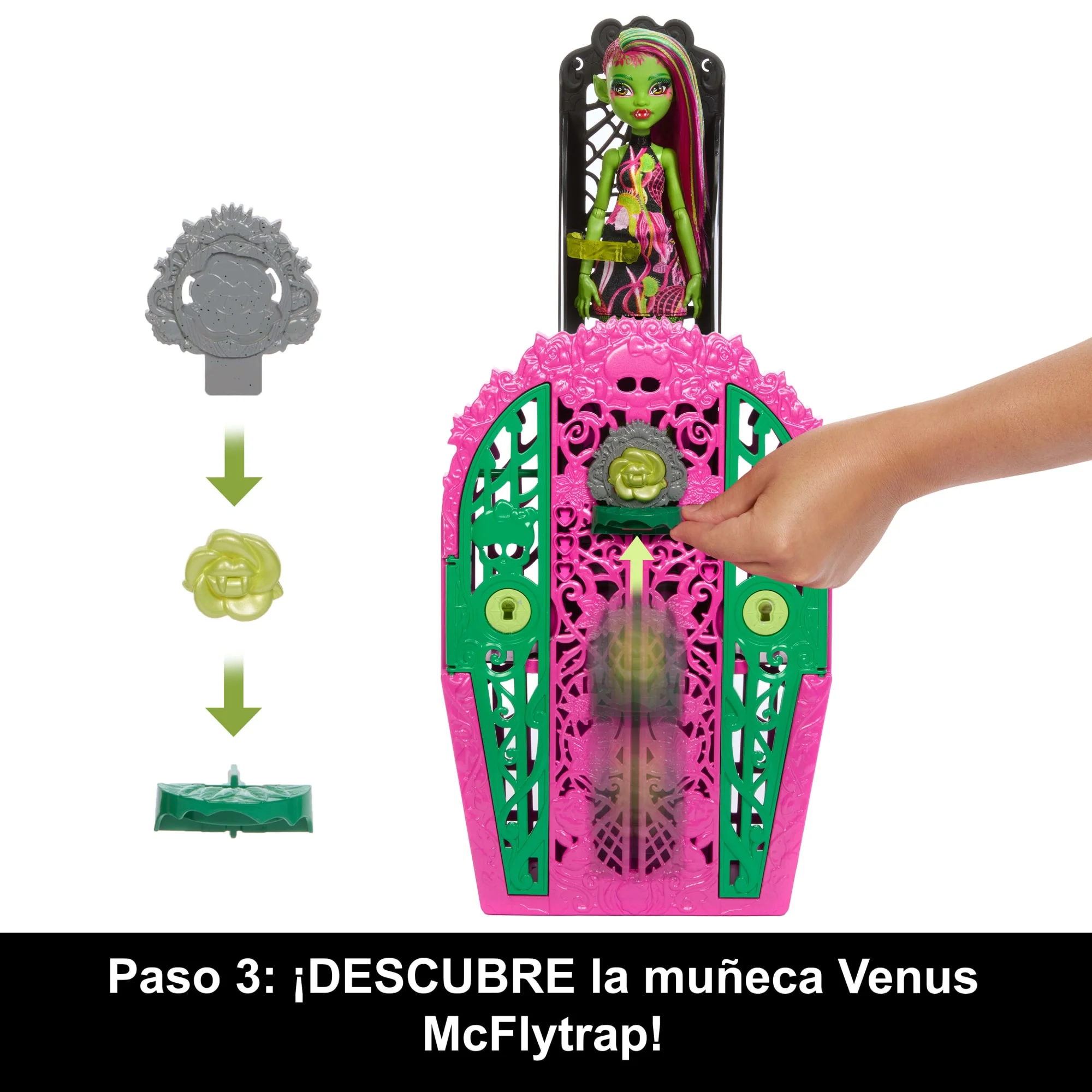 Conjunto De Juego Skulltimate Secrets Jardín Misterioso De Monster High Con Muñeca Venus Mcflytrap Y Más De 19 Sorpresas - Image 5