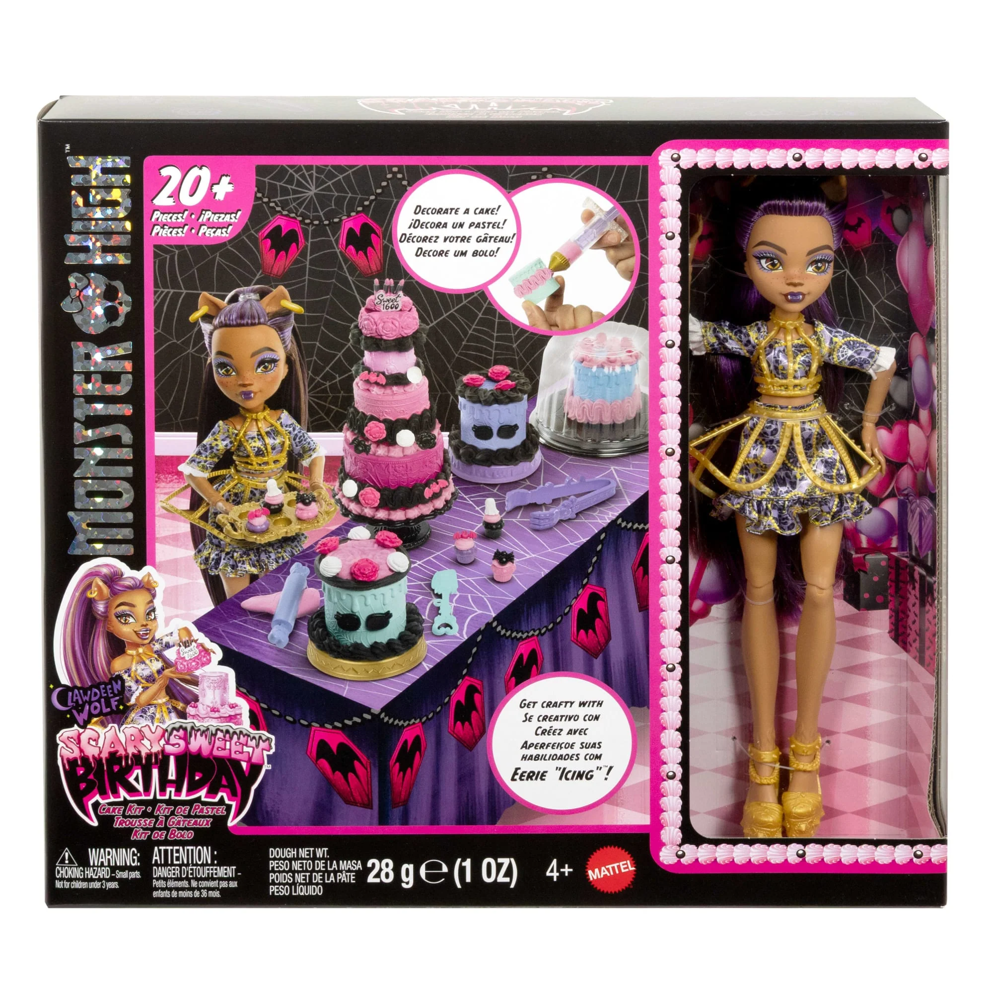 Monster High Straszysłodkie urodziny Tort DIY Zestaw, lalka i akcesoria Zabawka 4+ - Image 6
