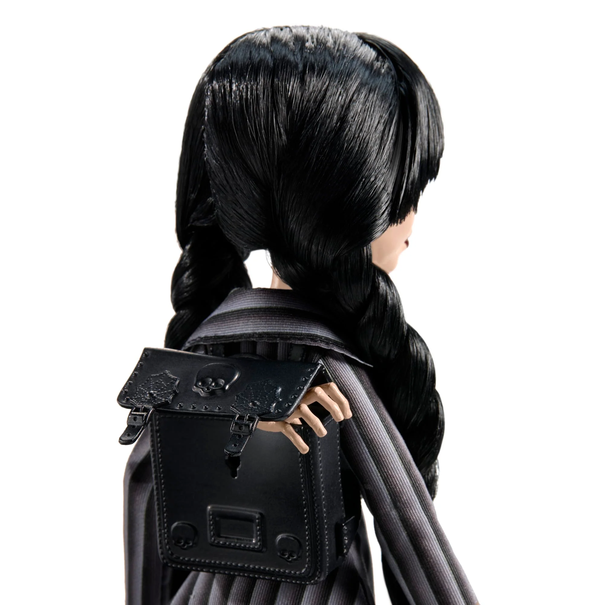 Monster High Wednesday Collectible Doll, Wednesday Addams in Nevermore Academy Uniform With Thing - Image 3