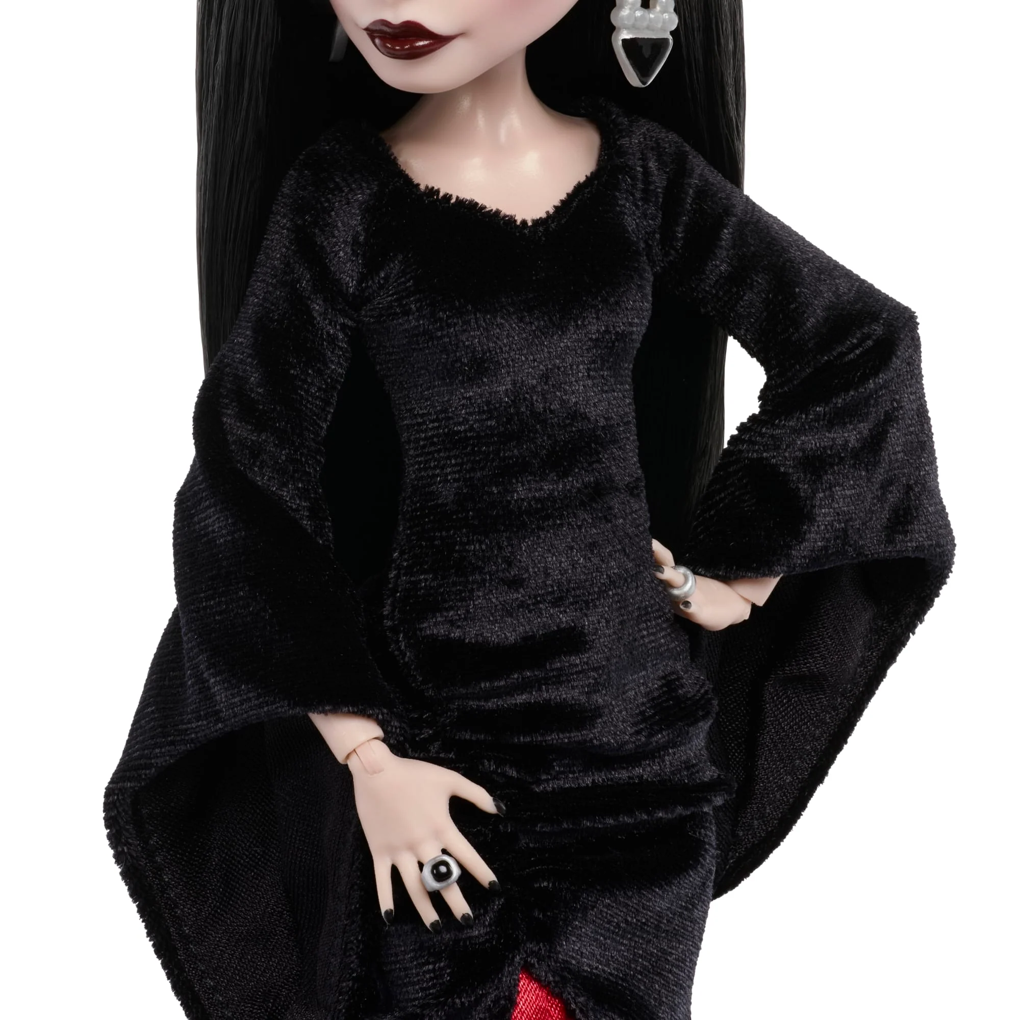 Monster High X Wednesday Sammlerpuppe, Morticia Addams Im Schwarzen Samtkleid - Image 3