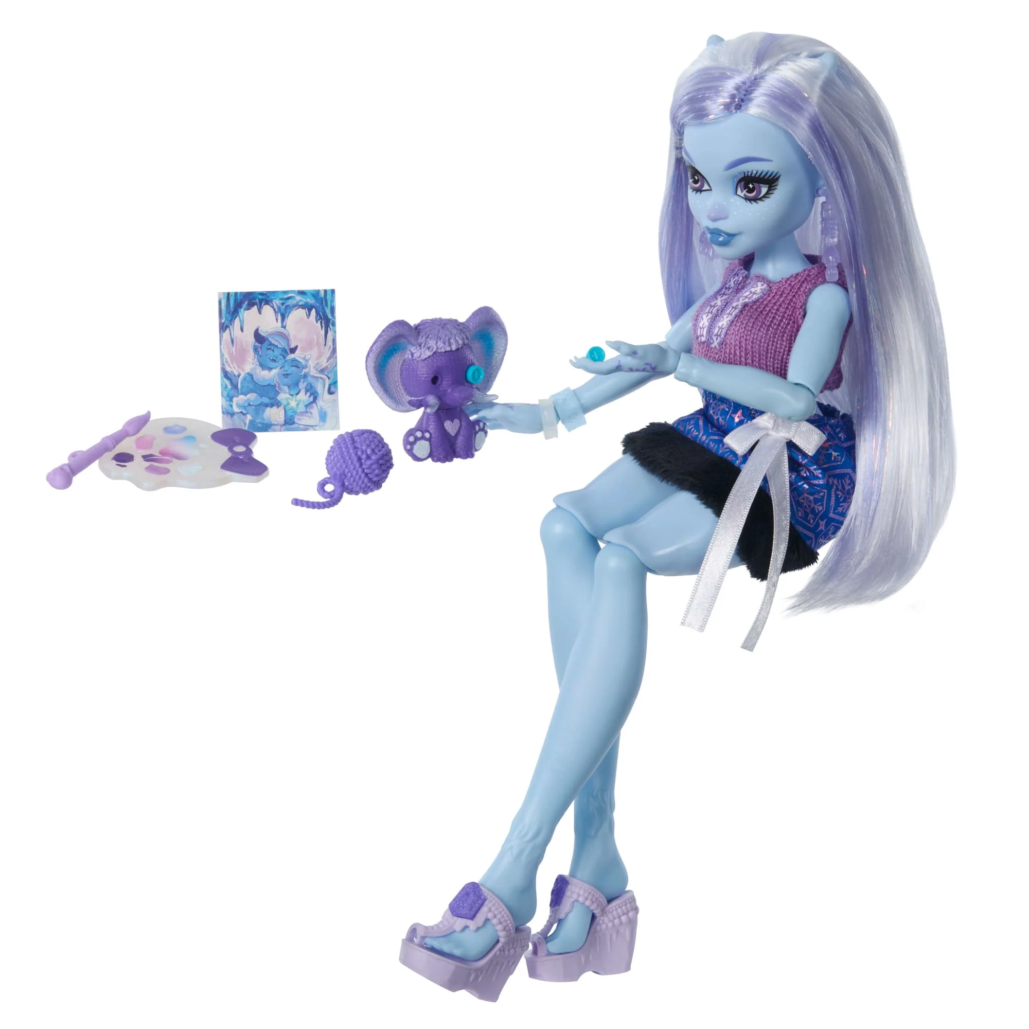 Monster High Zelfzorg Met Een Griezelig Tintje Abbey Bominable Modepop Met 13 Realistische Accessoires - Image 4