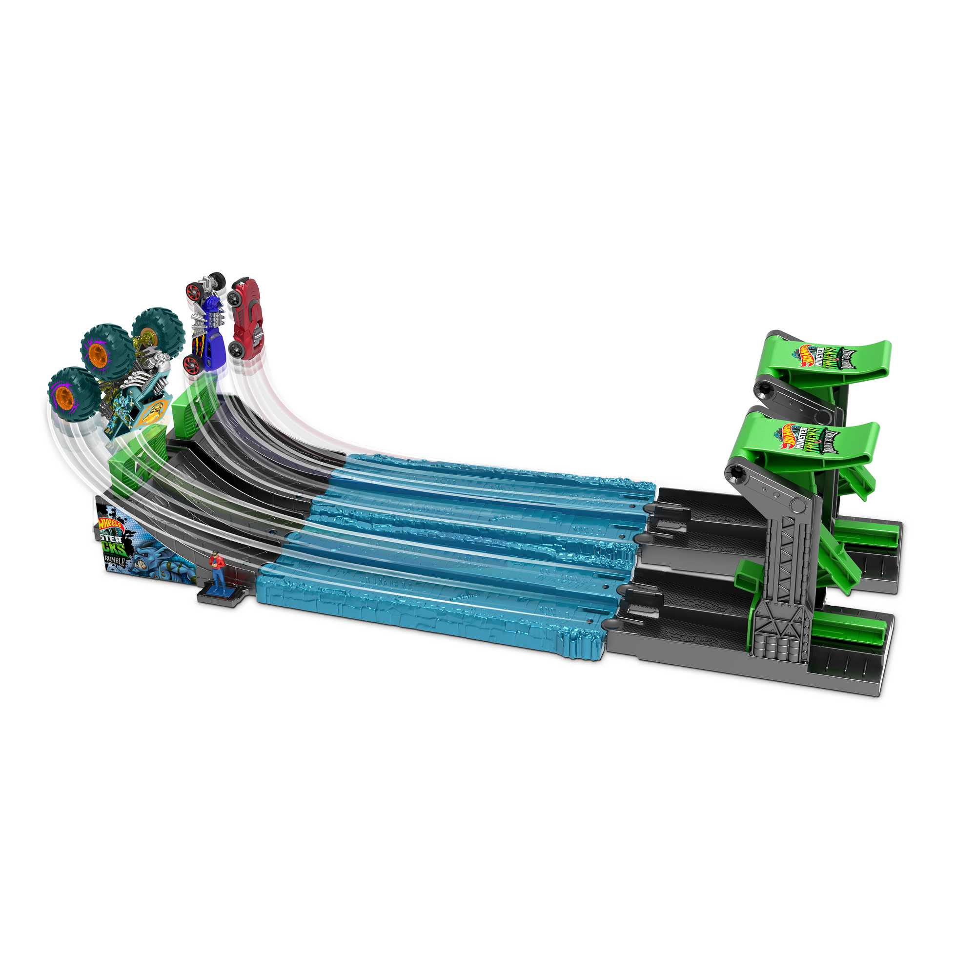 Набор игровой Hot Wheels Монстр-трак Драка банд - Image 3