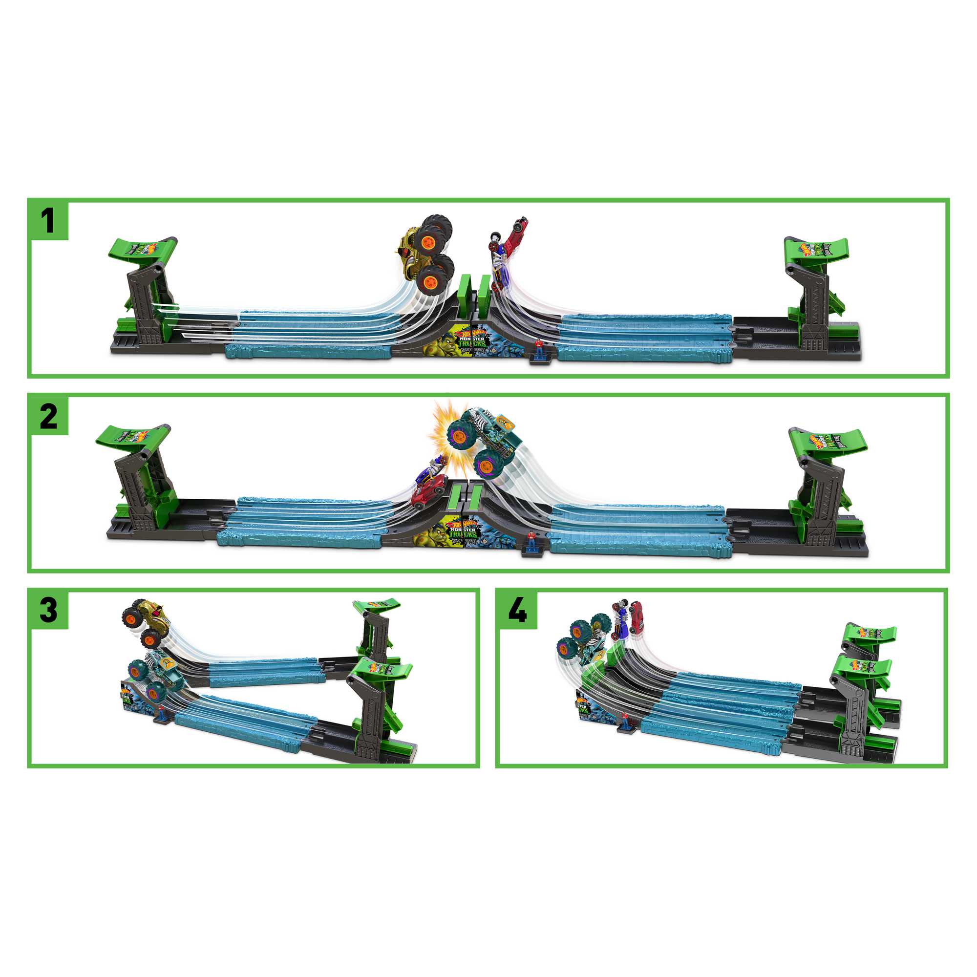 Набор игровой Hot Wheels Монстр-трак Драка банд - Image 5