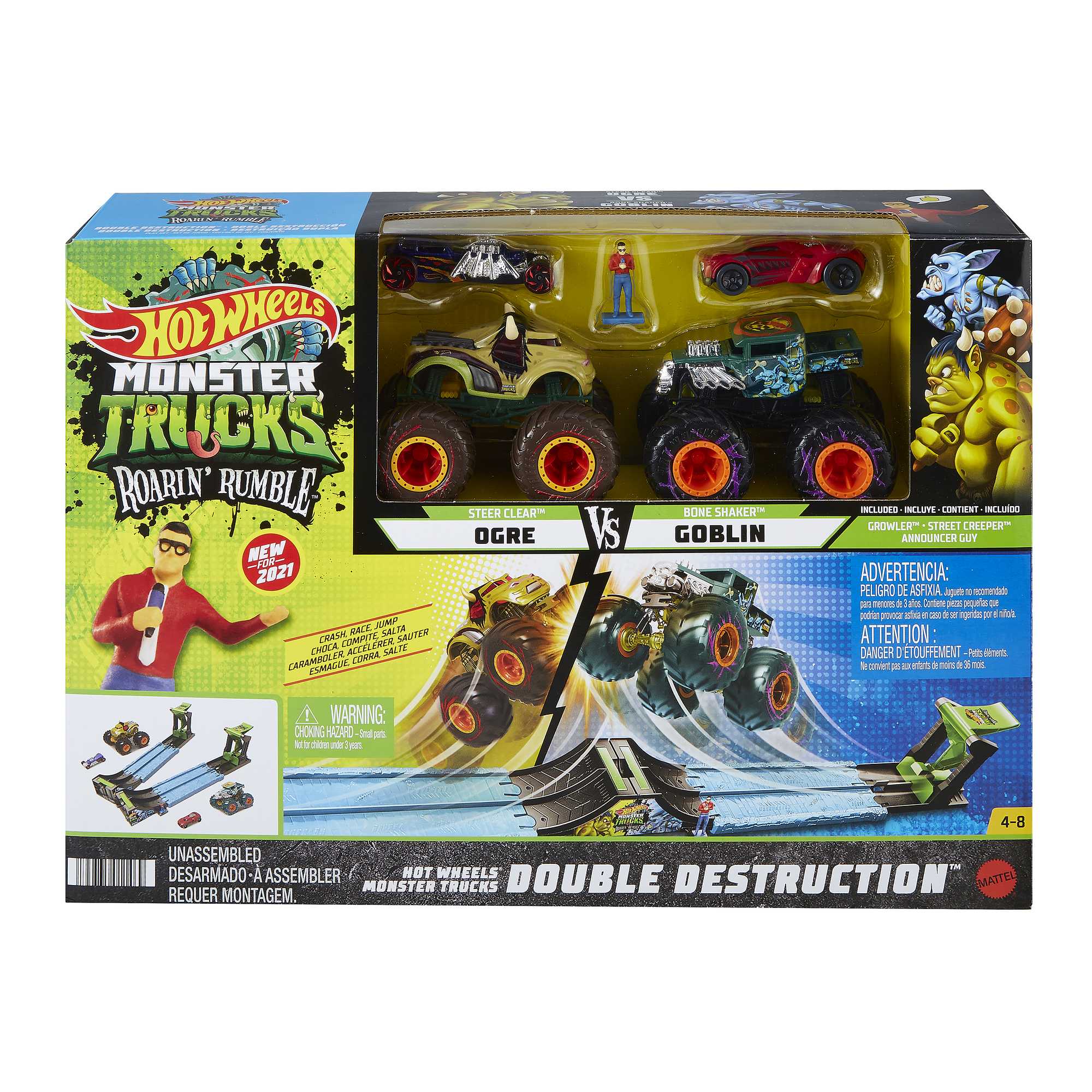 Набор игровой Hot Wheels Монстр-трак Драка банд - Image 6