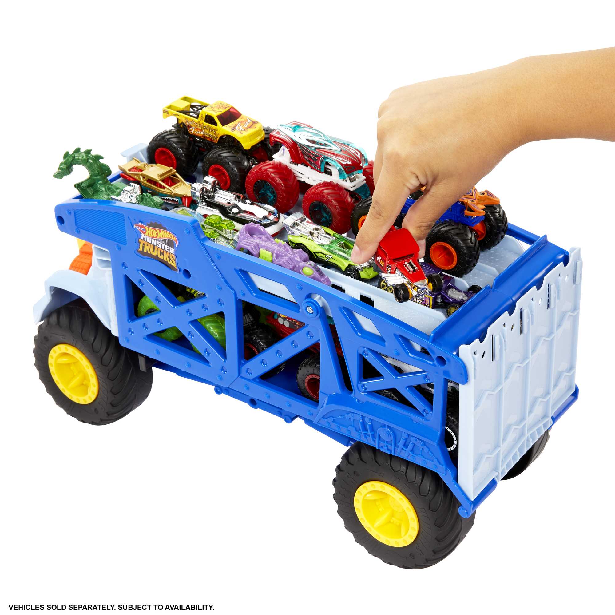 Машинка Hot Wheels Монстр-трак Грузовик-транспортер Рино Риг - Image 5