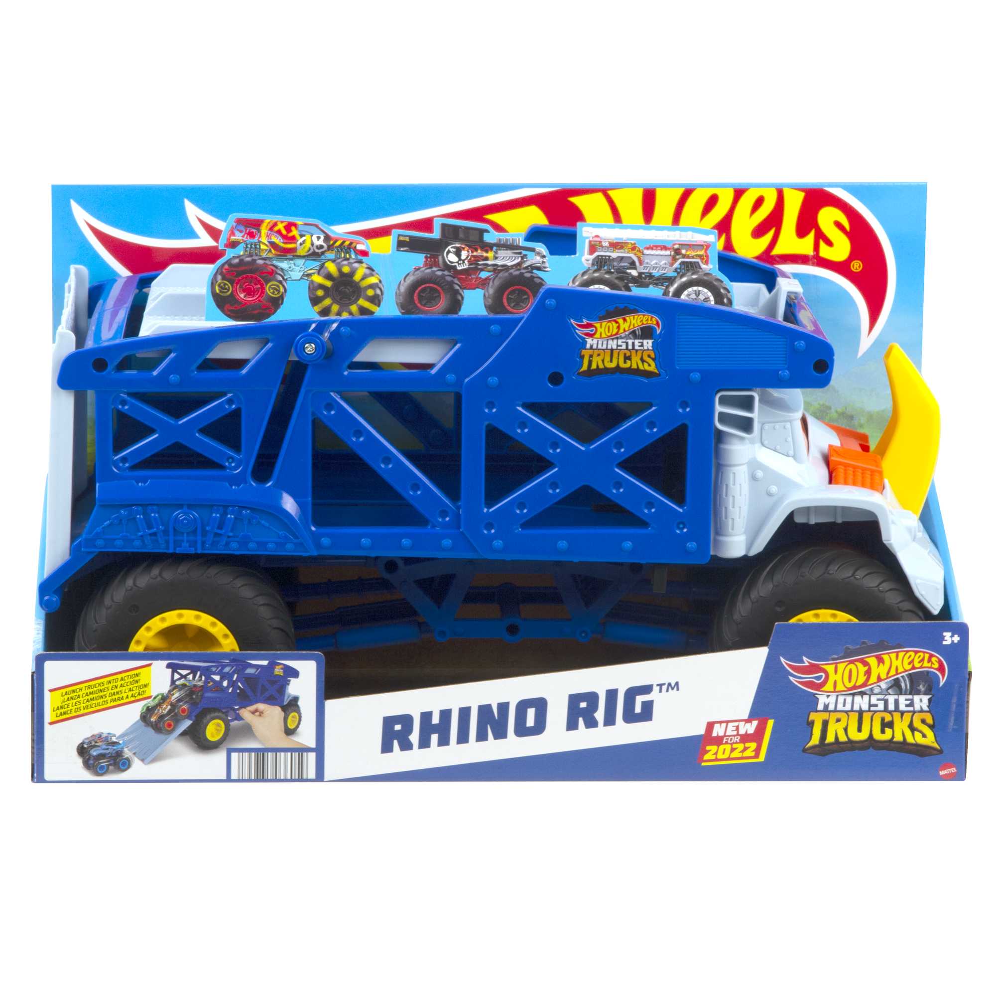 Машинка Hot Wheels Монстр-трак Грузовик-транспортер Рино Риг - Image 6