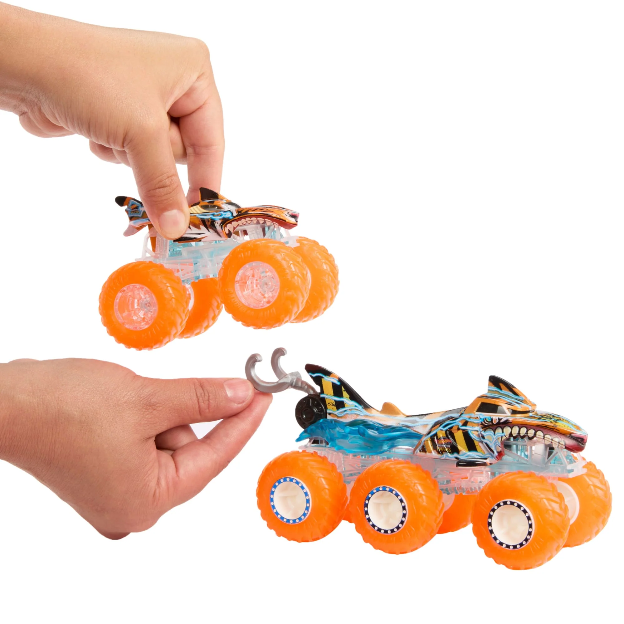 Multipack De Camiones Y Big Rigs De Juguete De Power Smashers De Monster Trucks De Hot Wheels (4 Camiones De Juguete) - Image 4
