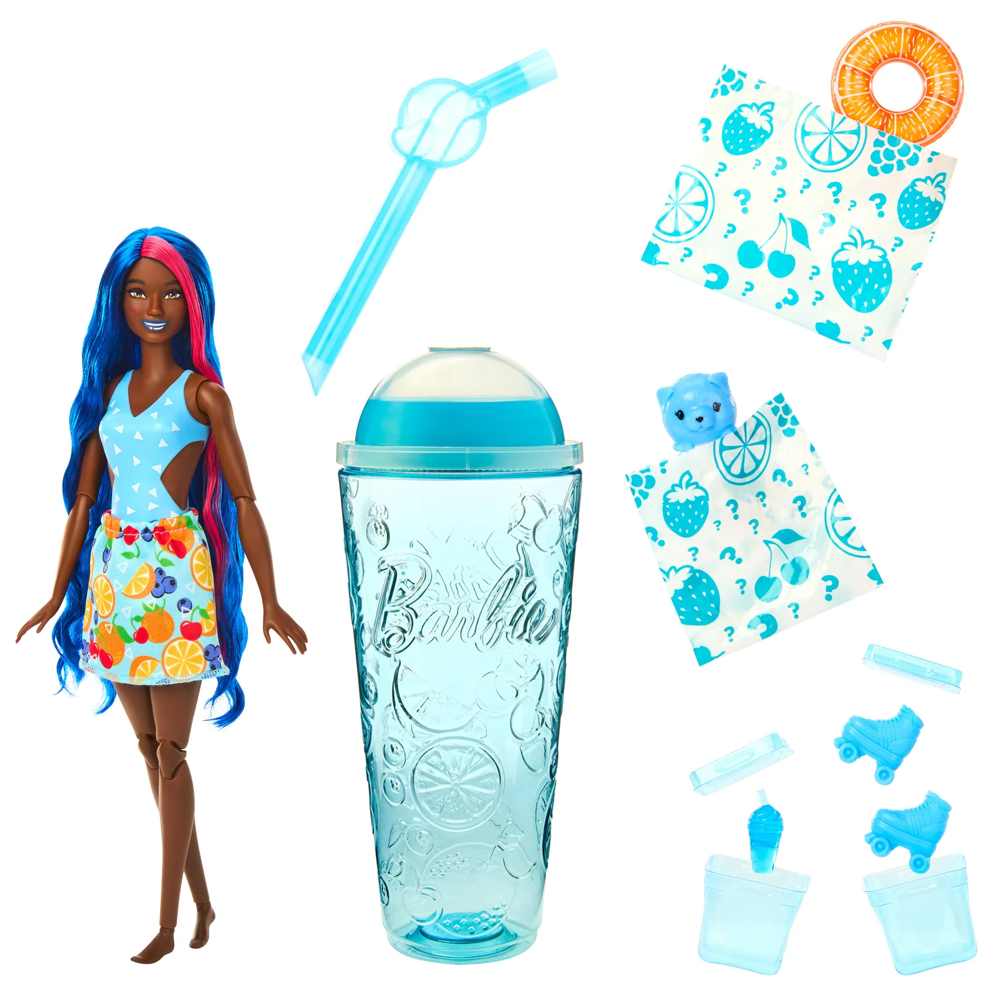 Muñeca Barbie Pop Reveal De La Colección Aroma De Frutas, Incluye Ocho Sorpresas, Entre Las Que Se Incluyen Una Mascota, Slime, Muñecas Perfumadas Y Función De Cambio De Color - Image 2