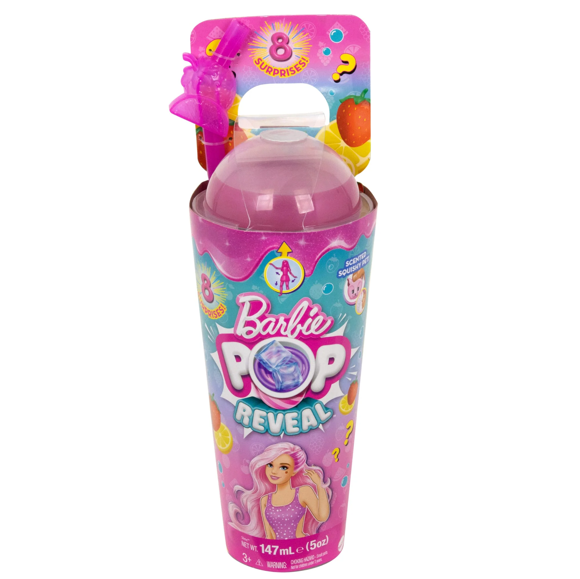 Muñeca Barbie Pop Reveal De La Colección Aroma De Frutas, Incluye Ocho Sorpresas, Entre Las Que Se Incluyen Una Mascota, Slime, Muñecas Perfumadas Y Función De Cambio De Color - Image 6