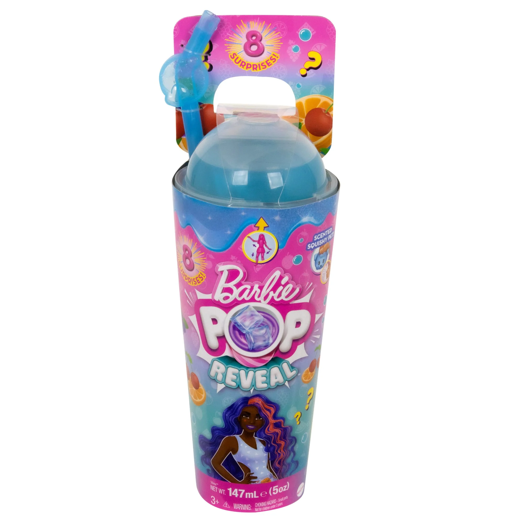 Muñeca Barbie Pop Reveal De La Colección Aroma De Frutas, Incluye Ocho Sorpresas, Entre Las Que Se Incluyen Una Mascota, Slime, Muñecas Perfumadas Y Función De Cambio De Color - Image 7