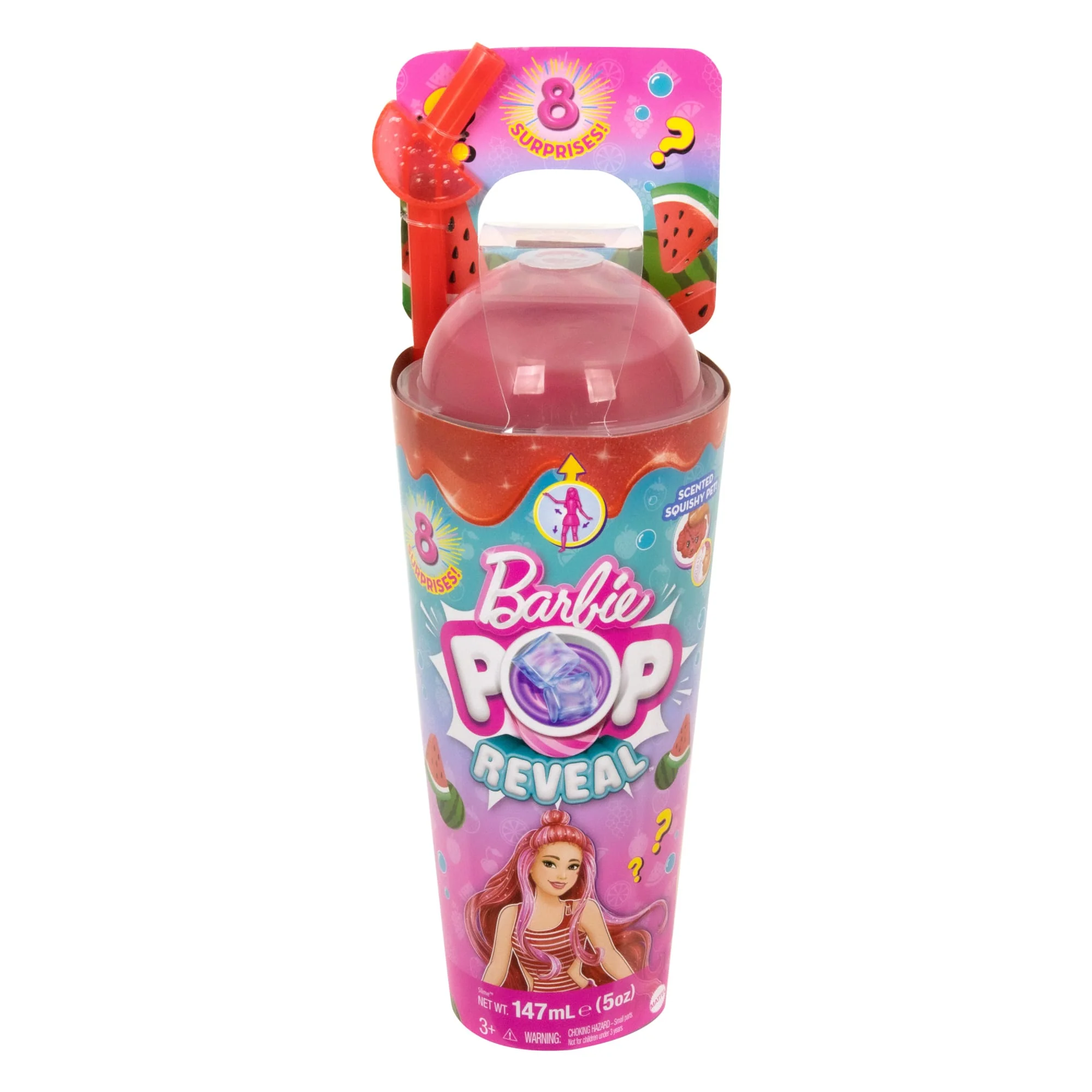 Muñeca Barbie Pop Reveal De La Colección Aroma De Frutas, Incluye Ocho Sorpresas, Entre Las Que Se Incluyen Una Mascota, Slime, Muñecas Perfumadas Y Función De Cambio De Color - Image 8