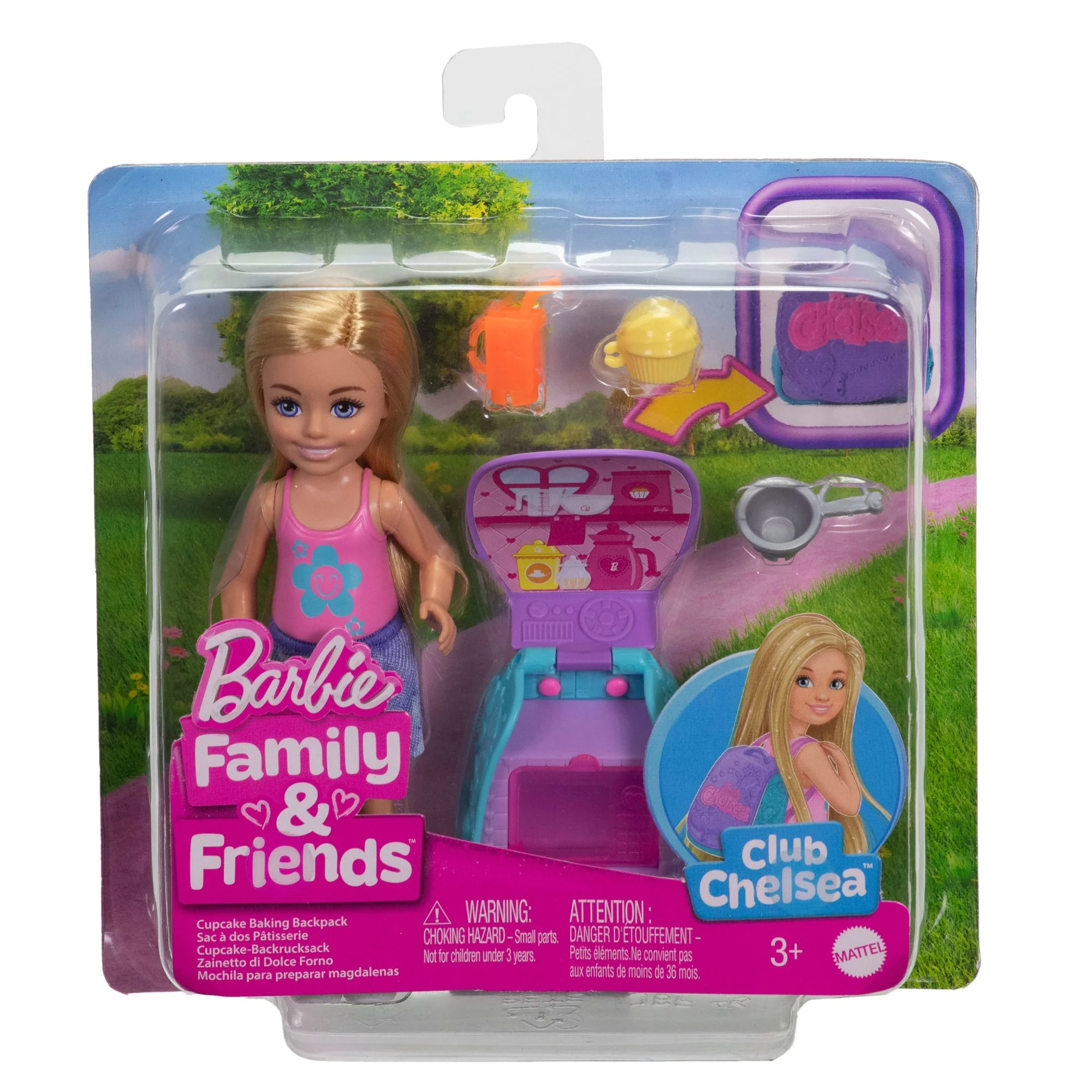 Muñeca Chelsea De Familia Y Amigos De Barbie Con Mochila Para Preparar Magdalenas, Accesorios Y Mochila Con Pieza De Juego De Magdalena - Image 6