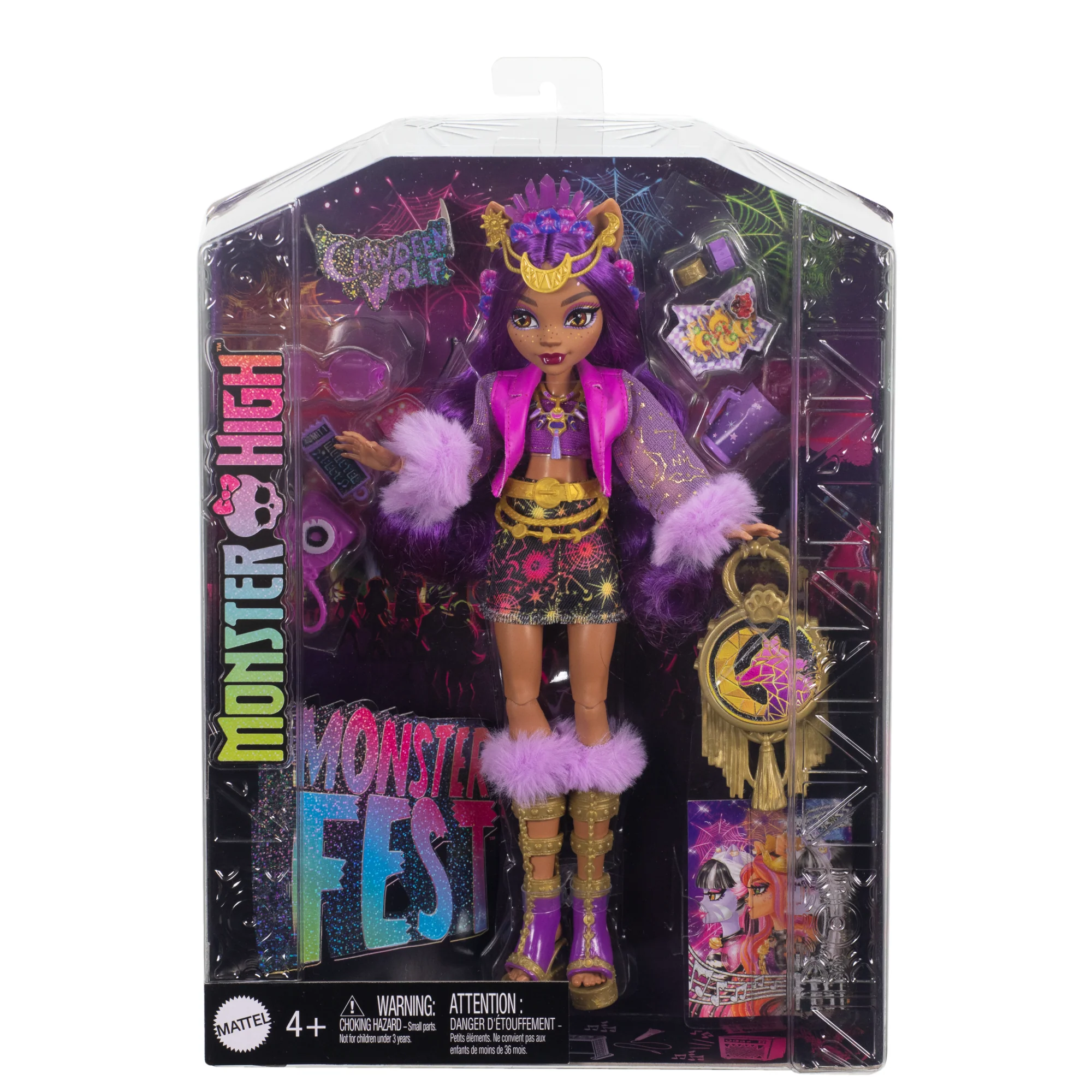 Muñeca De Clawdeen Wolf Del Monster Fest De Monster High Con Atuendo Festivalero, Póster De Un Grupo Y Accesorios - Image 6