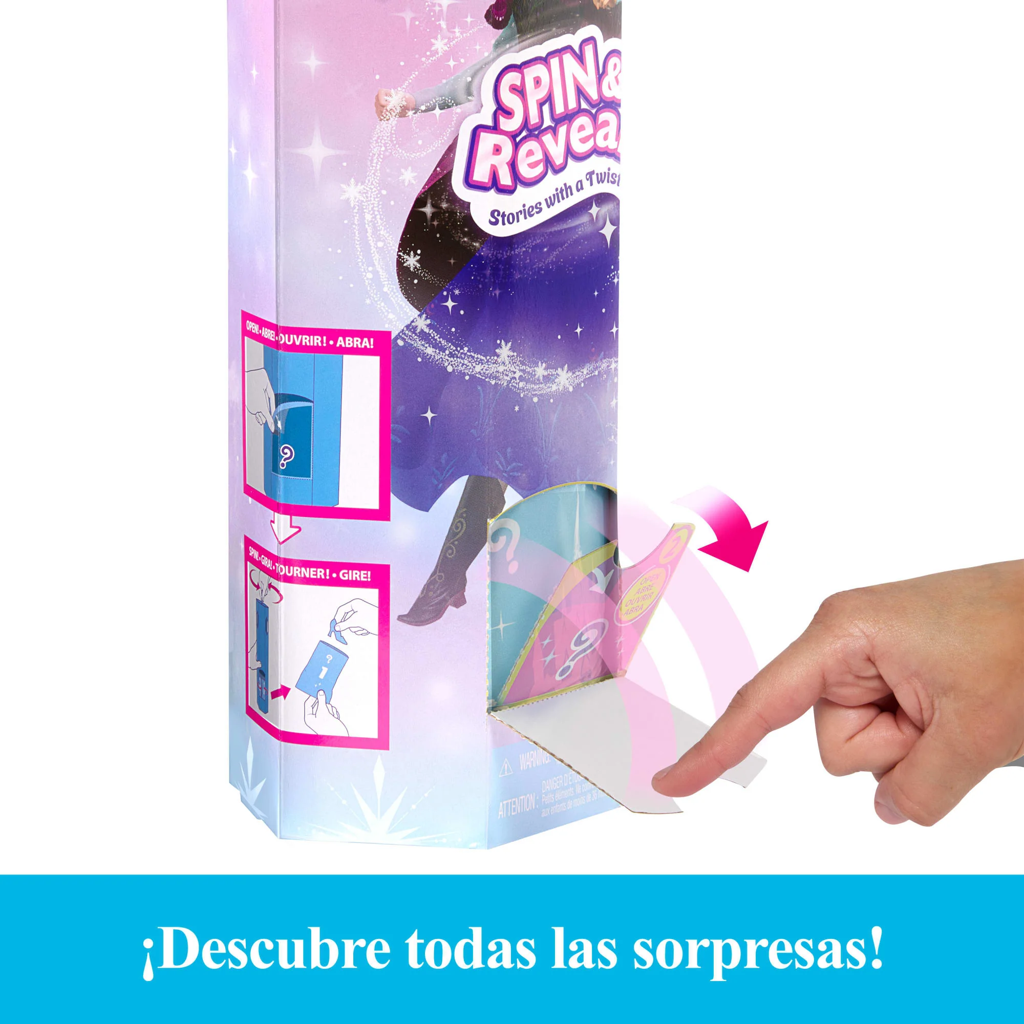 Muñeca De Moda Anna Spin & Reveal De Disney Frozen Y Accesorios Con 11 Sorpresas De La Película De Disney - Image 4