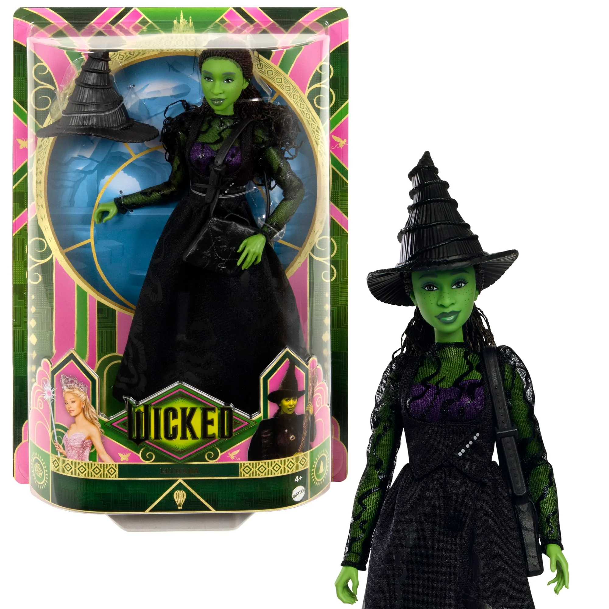 Muñeca De Moda De Elphaba Con Ropa De Quita Y Pon Y Accesorios, Inspirada En “Wicked” - Muy Pronto
