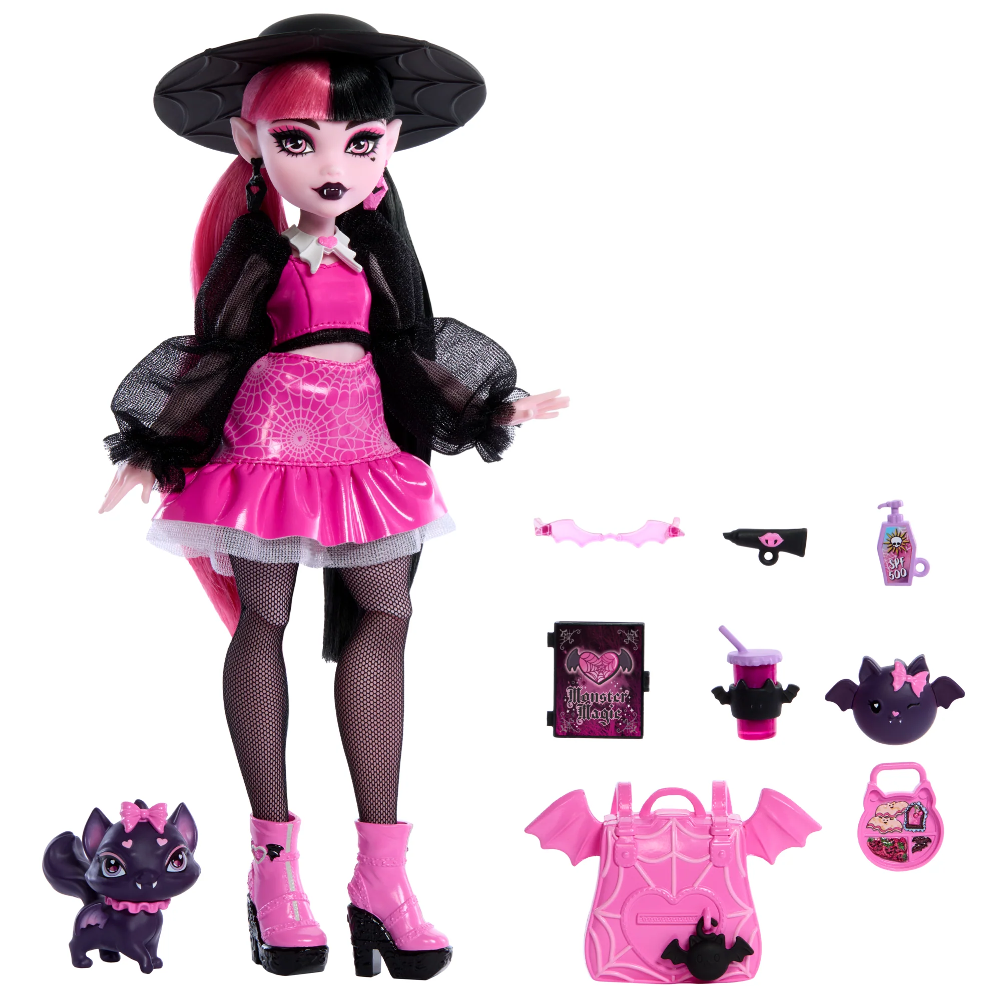 Muñeca De Moda Draculaura De Monster High Con Su Mascota Count Fabulous, Incluye Varios Accesorios - Image 5