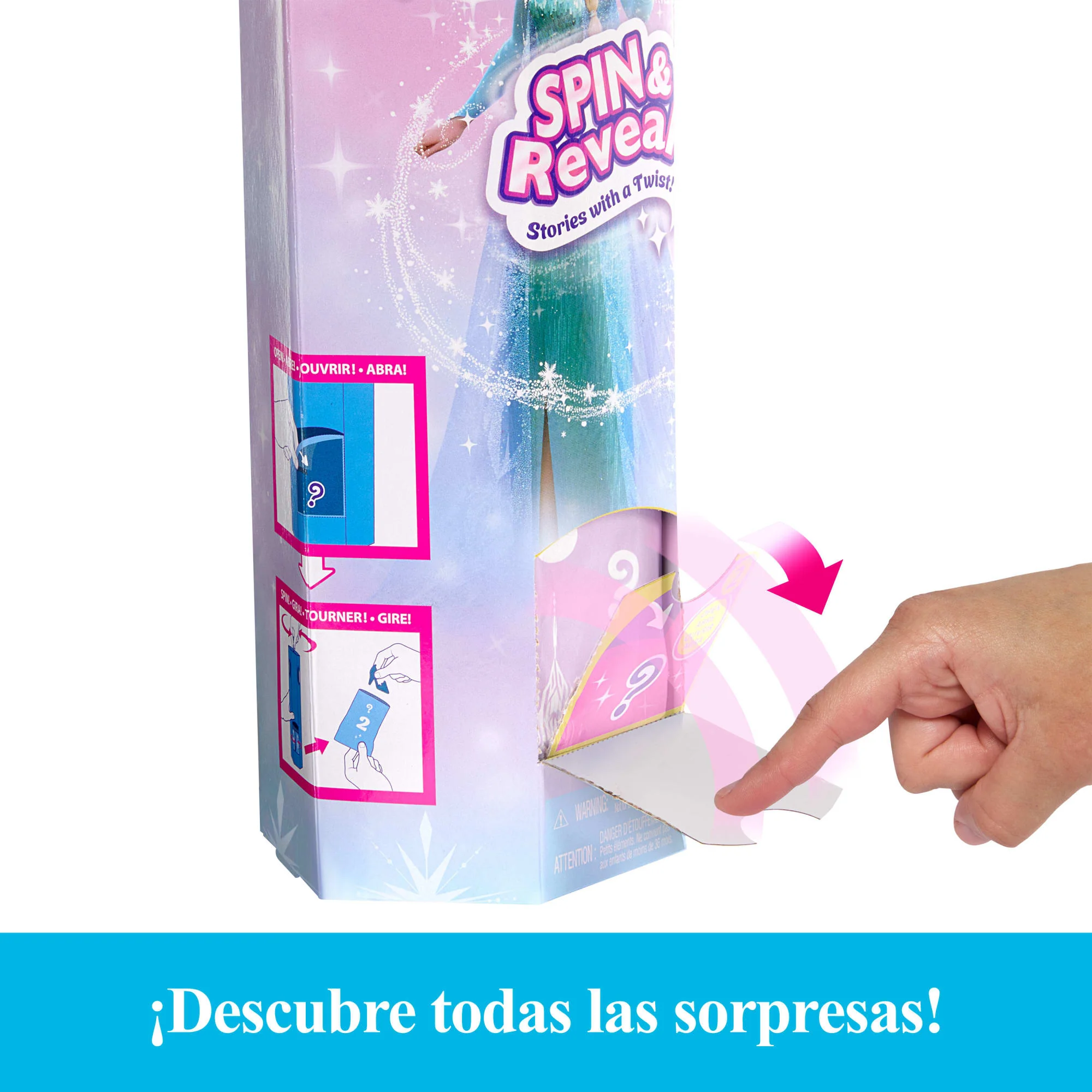Muñeca De Moda Elsa Spin & Reveal De Disney Frozen Y Accesorios Con 11 Sorpresas De La Película De Disney - Image 4