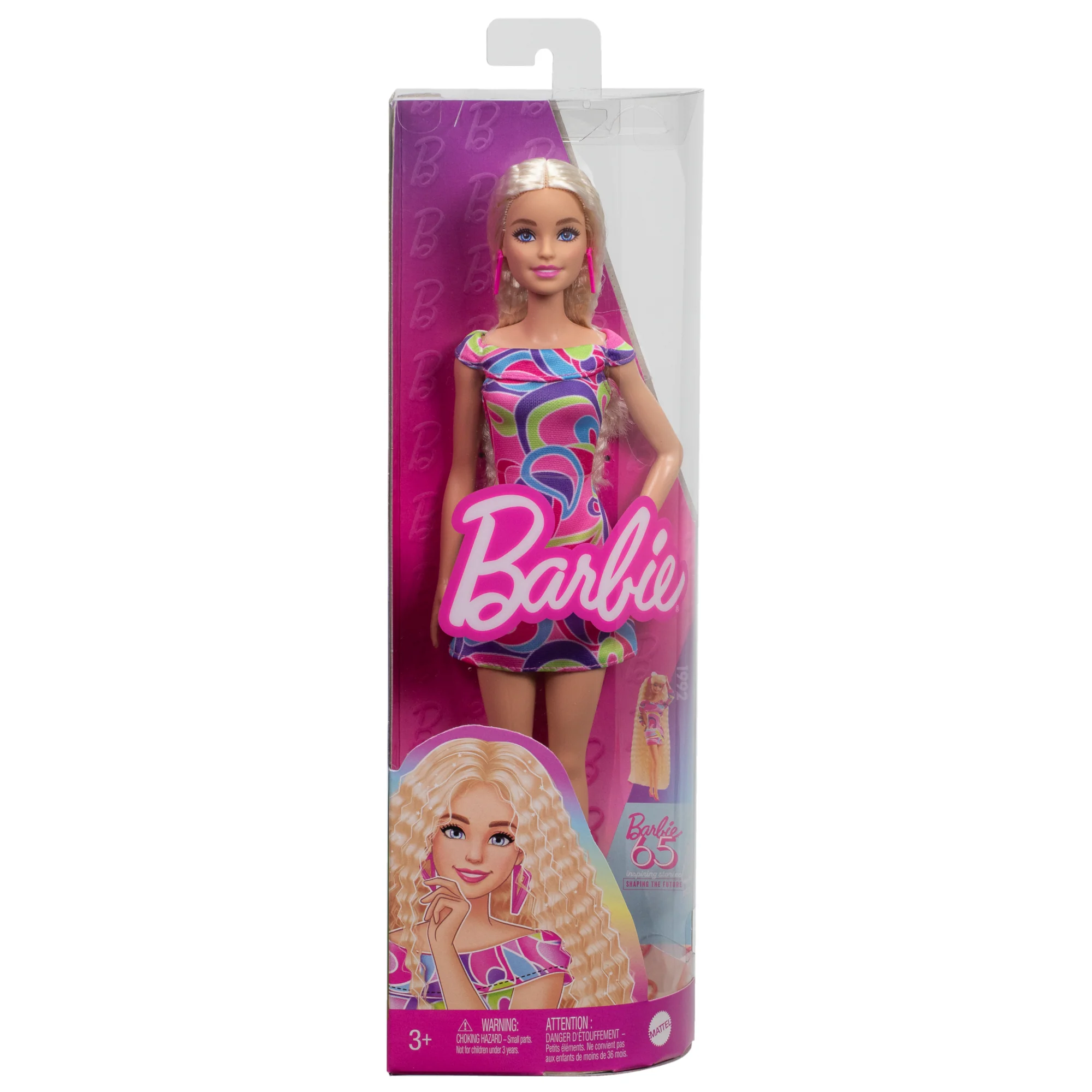 Muñeca N.223 Barbie Fashionistas Rubia Con Un Conjunto Y Accesorios Inspirados En El Estilo Totally Hair, 65. Aniversario - Image 6