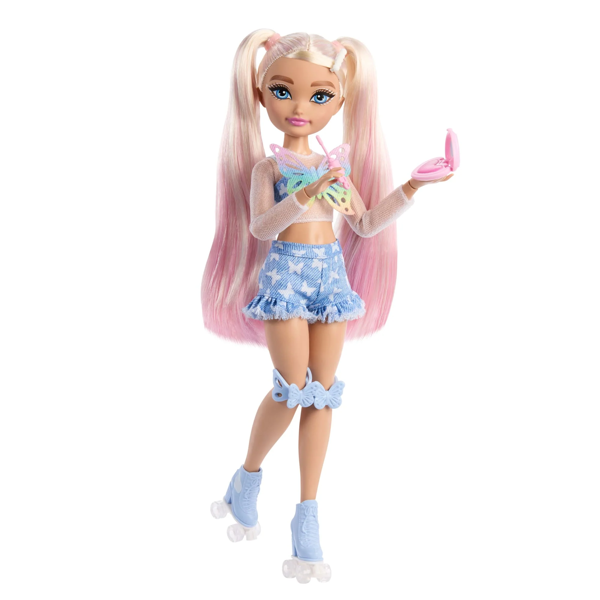 Muñeca Patinadora De Moda Barbie Dream Besties 'Malibu' Con 9 Accesorios De Maquillaje Temáticos - Image 3