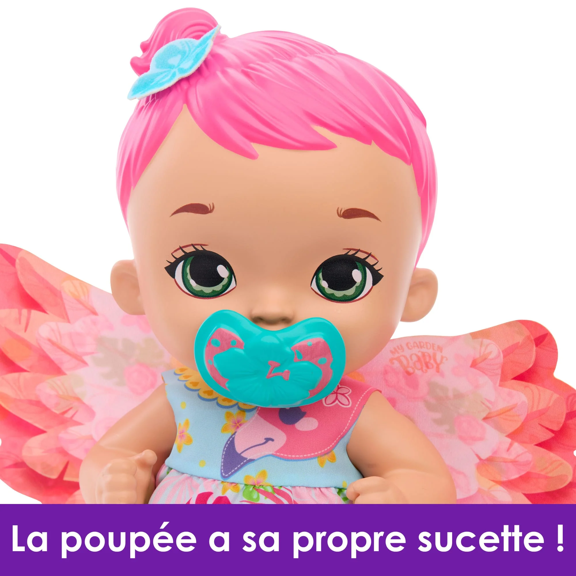 My Garden Baby-Bébé Flamant Rose Boit Et Fait Pipi-Poupée 30 Cm - Image 4