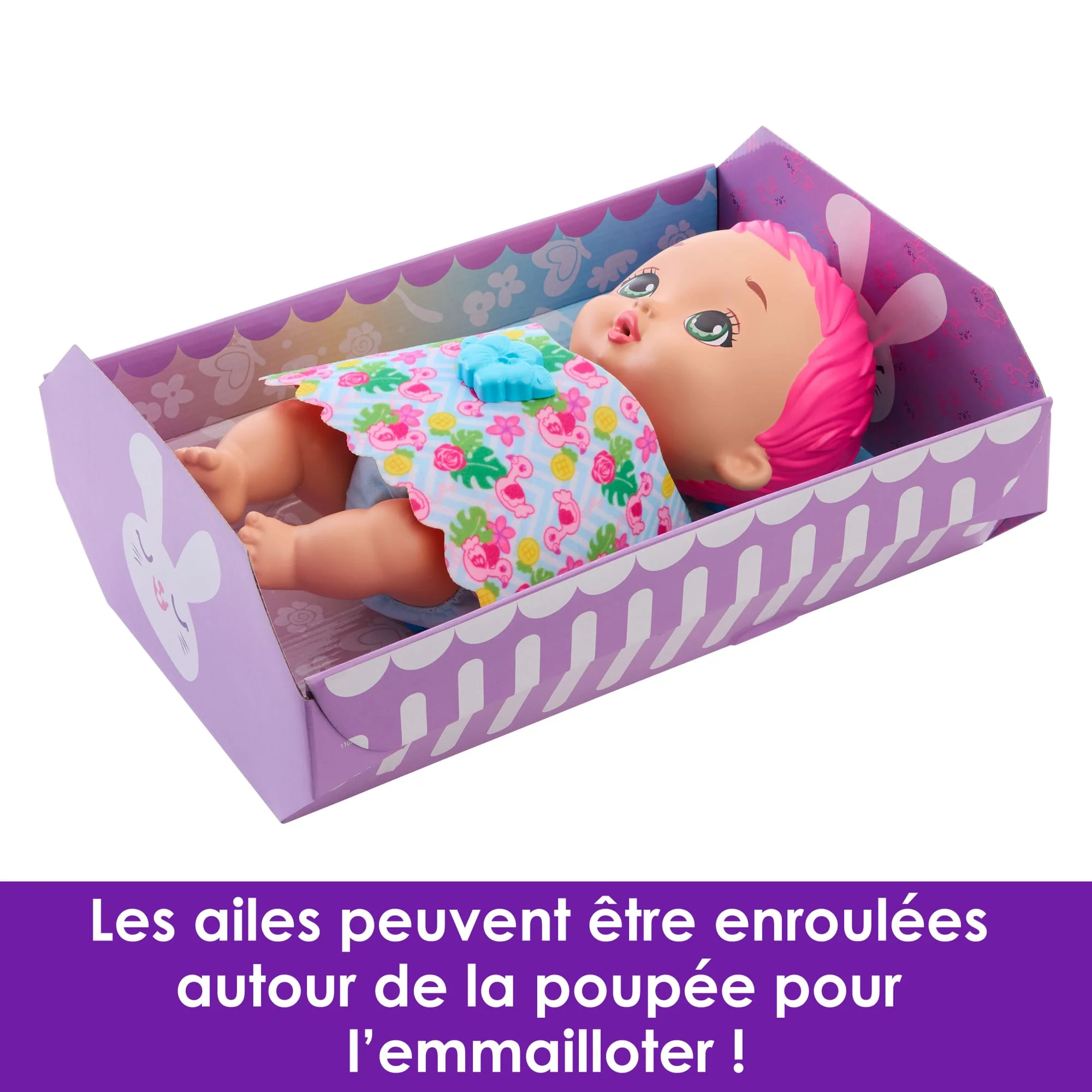 My Garden Baby-Bébé Flamant Rose Boit Et Fait Pipi-Poupée 30 Cm - Image 5