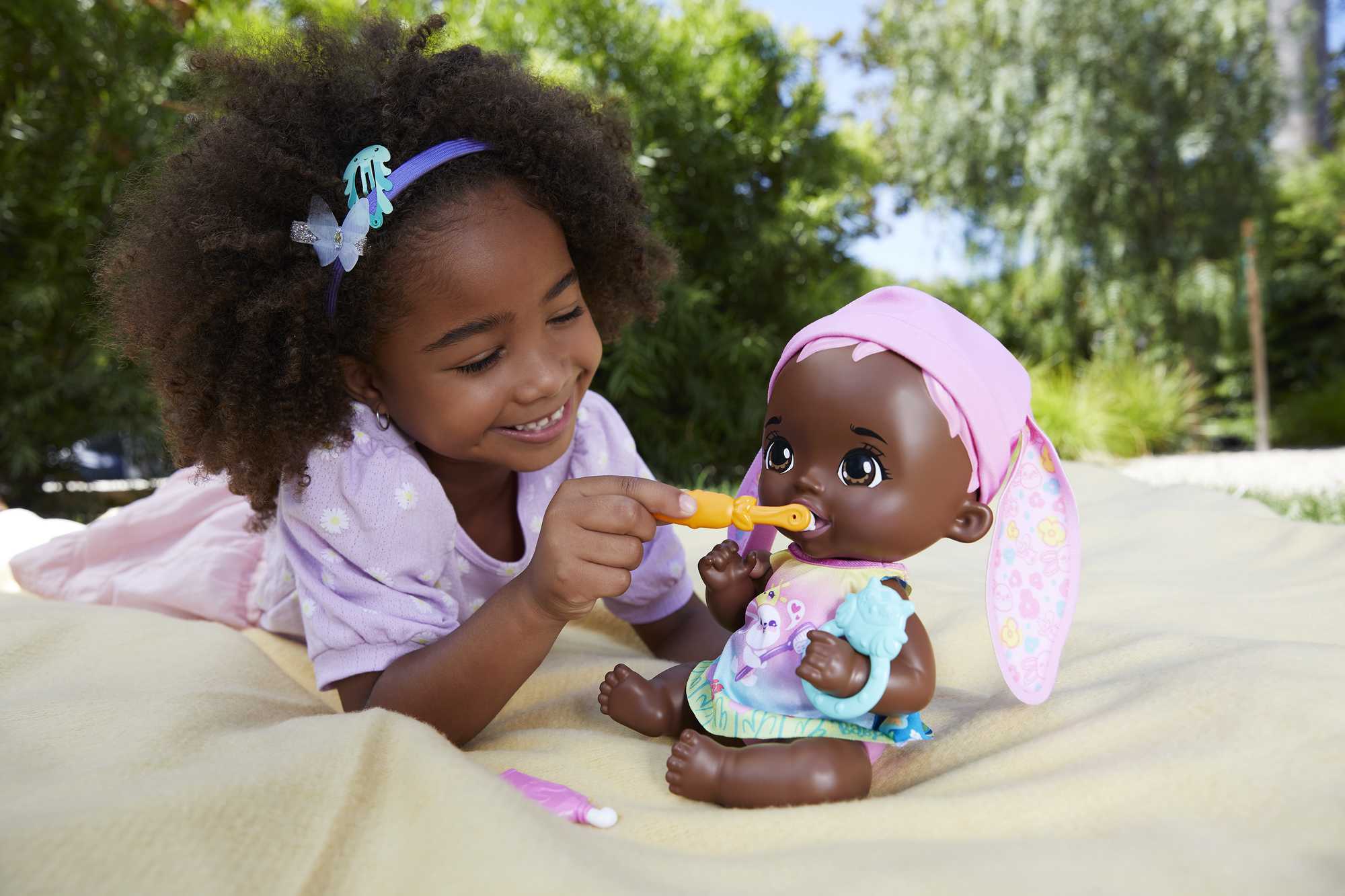 My Garden Baby Brush & Smile Little Bunny Baby Doll - Image 2