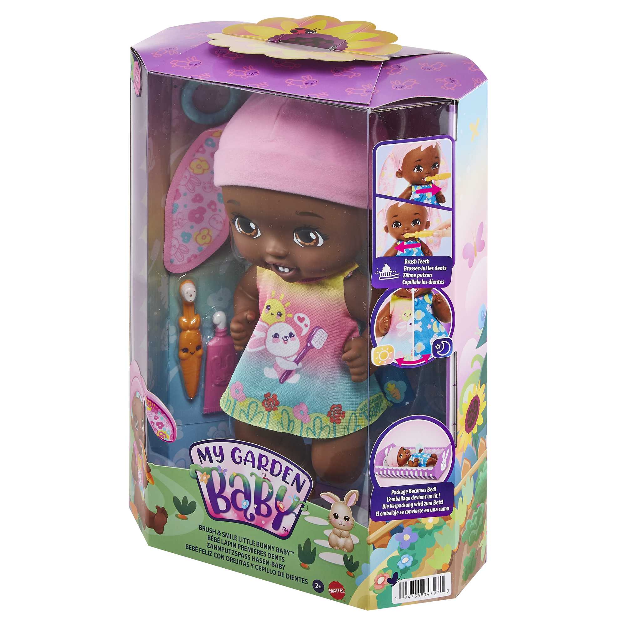 My Garden Baby Brush & Smile Little Bunny Baby Doll - Image 6
