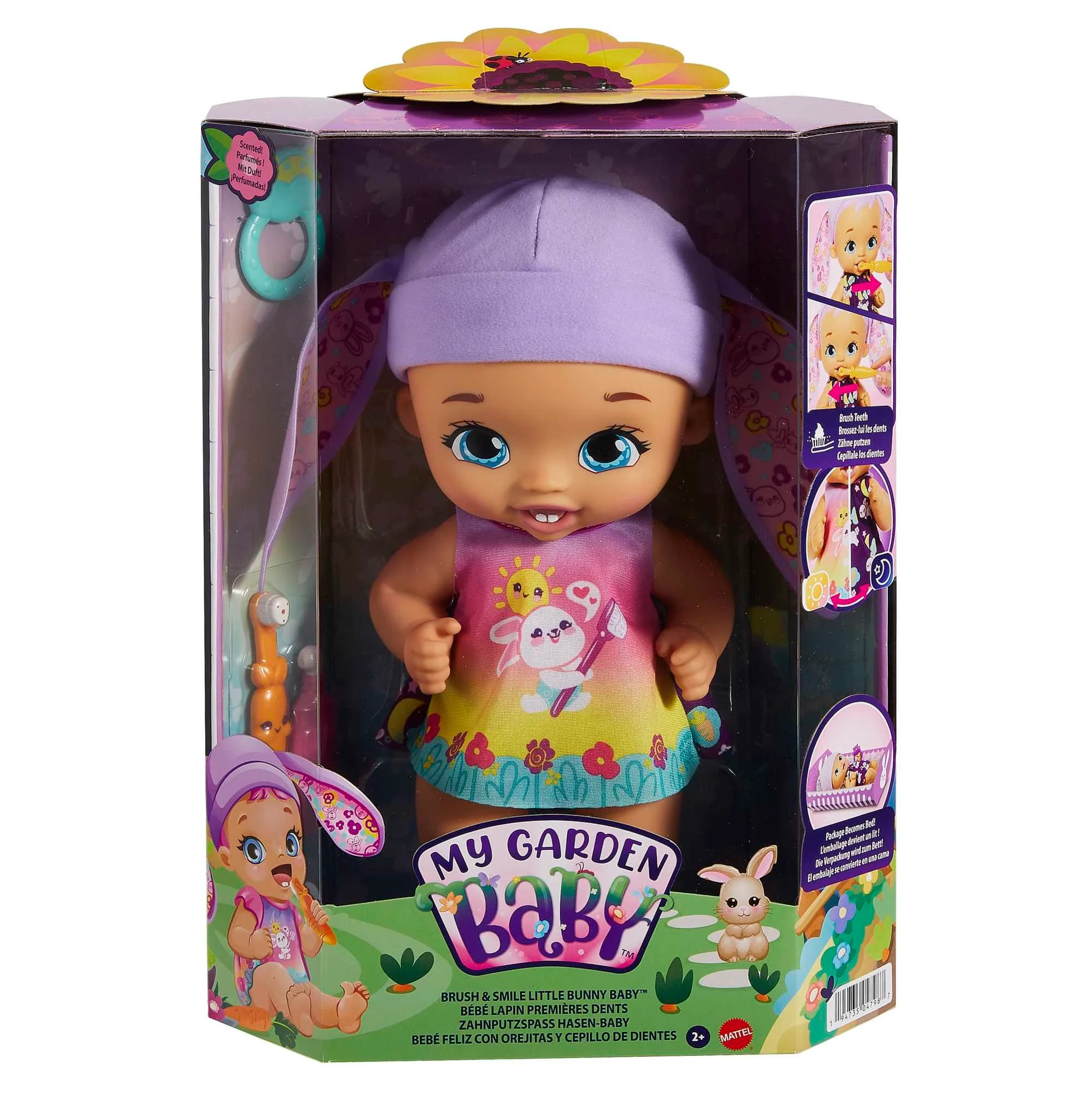 My Garden Baby Brush & Smile Little Bunny Baby Doll - Image 6