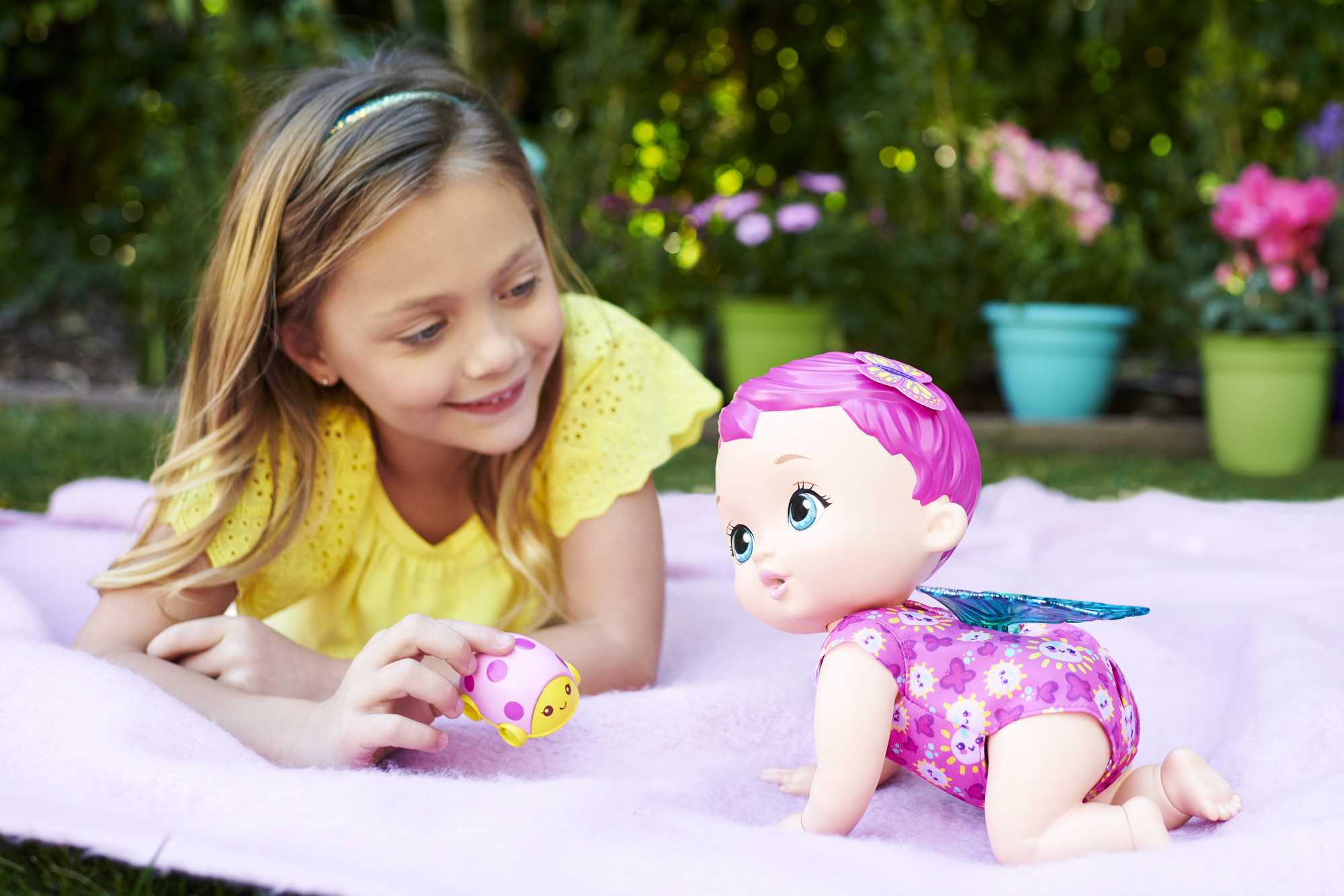 My Garden Baby Giggle & Crawl Baby Butterfly Doll - Image 2