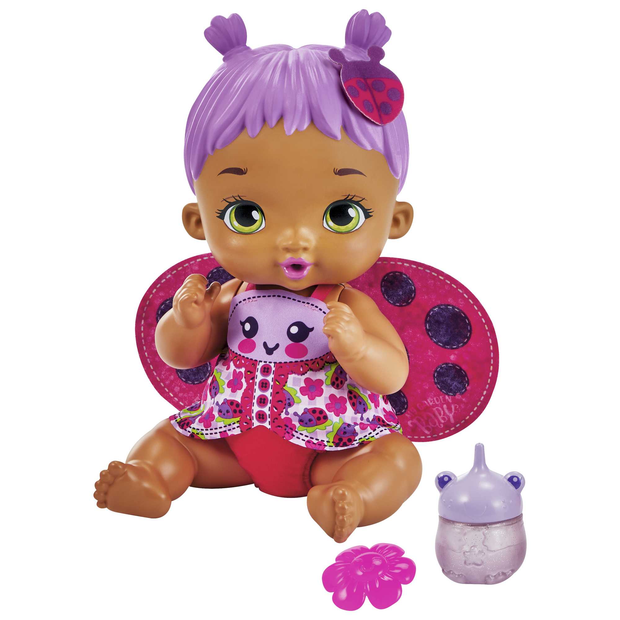 My Garden Baby - Bébé Coccinelle Boit Et Fait Pipi - Poupée Bébé - 2 Ans Et +