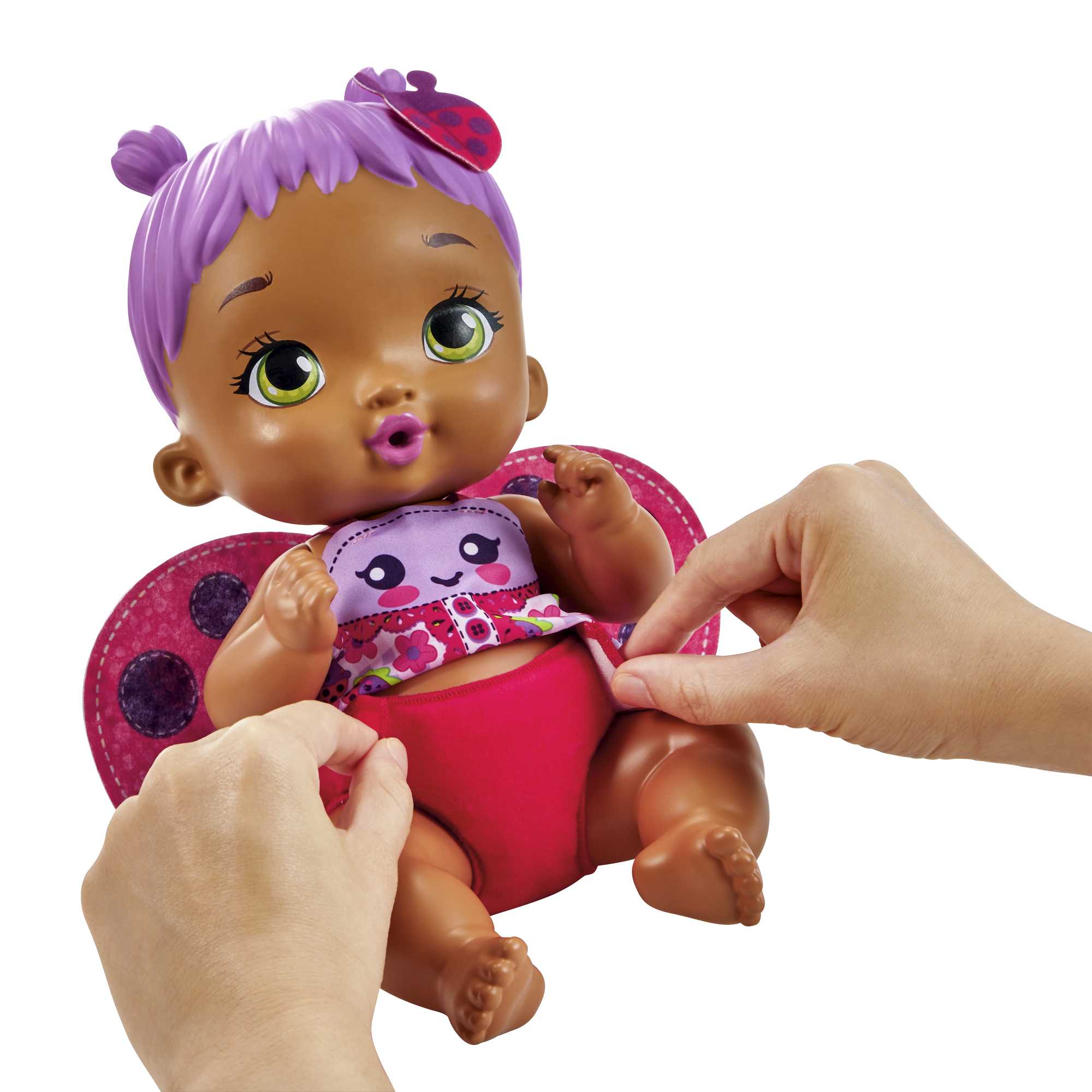 My Garden Baby - Bébé Coccinelle Boit Et Fait Pipi - Poupée Bébé - 2 Ans Et + - Image 3