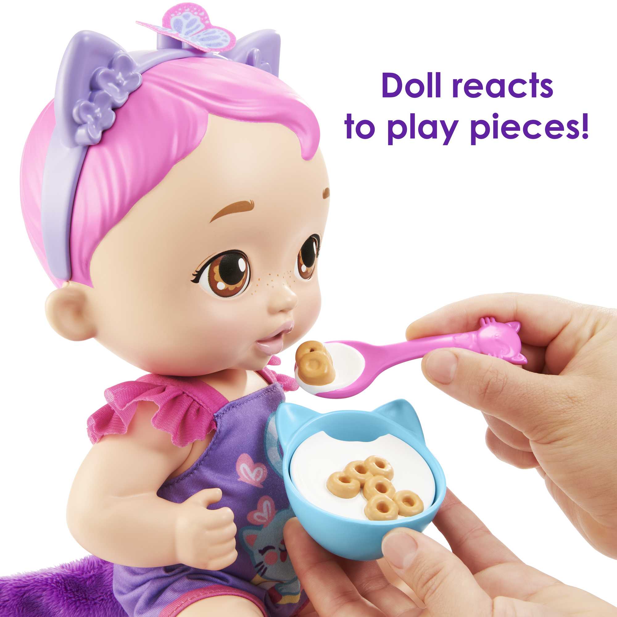 My Garden Baby Snack & Snuggle Baby Kitten Doll - Image 4