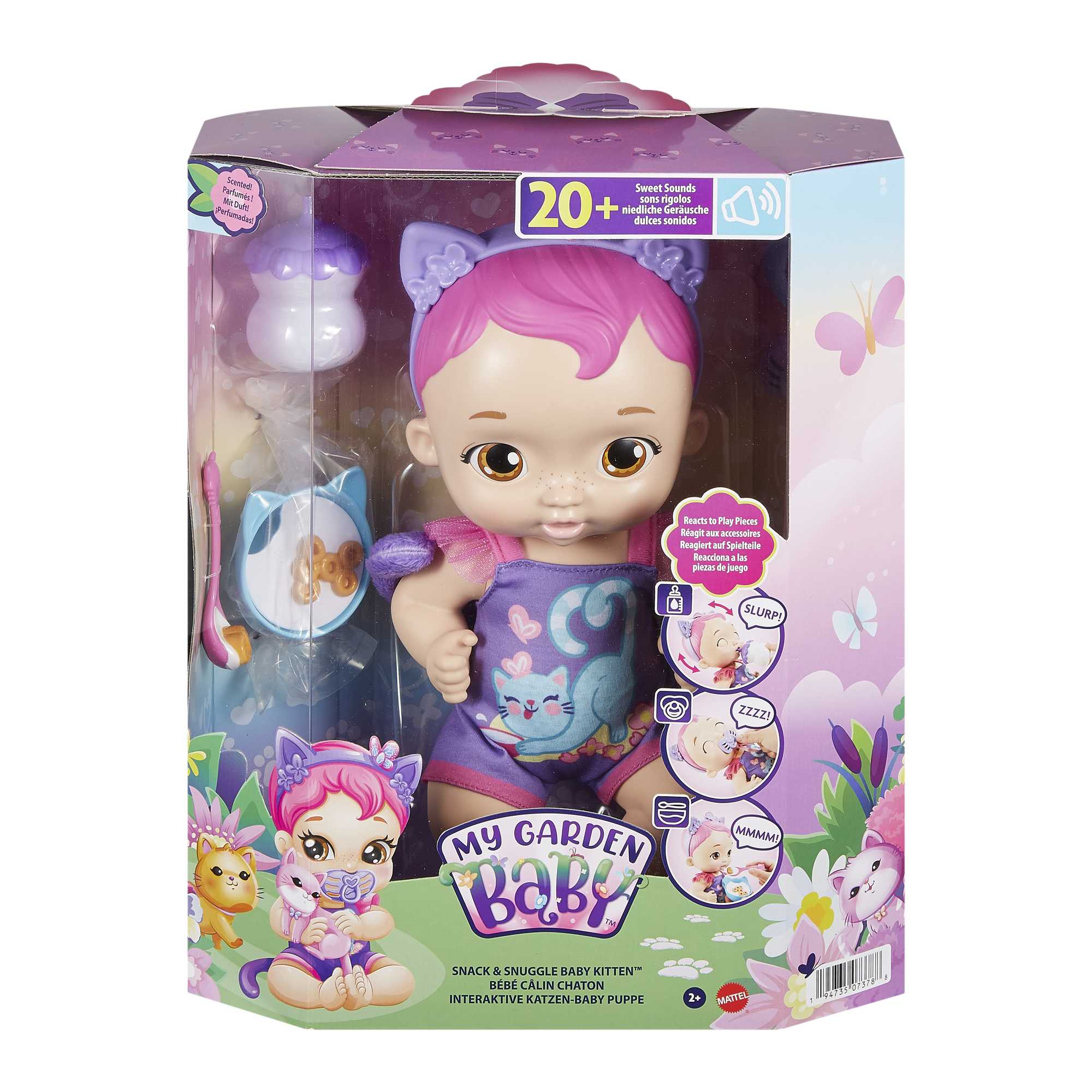 My Garden Baby Snack & Snuggle Baby Kitten Doll - Image 6
