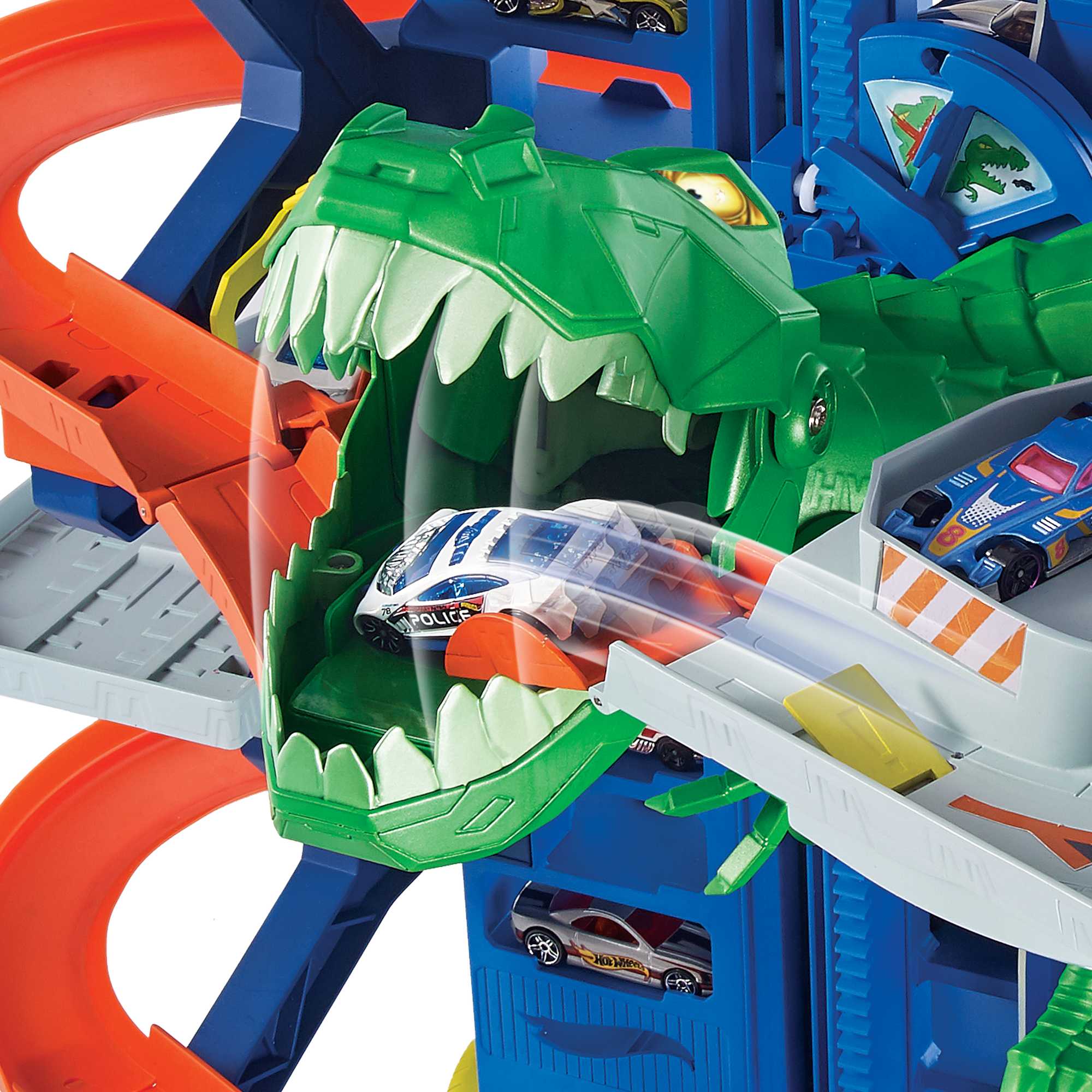 Набор игровой Hot Wheels Сити Невообразимый гараж с тиранозавром - Image 5