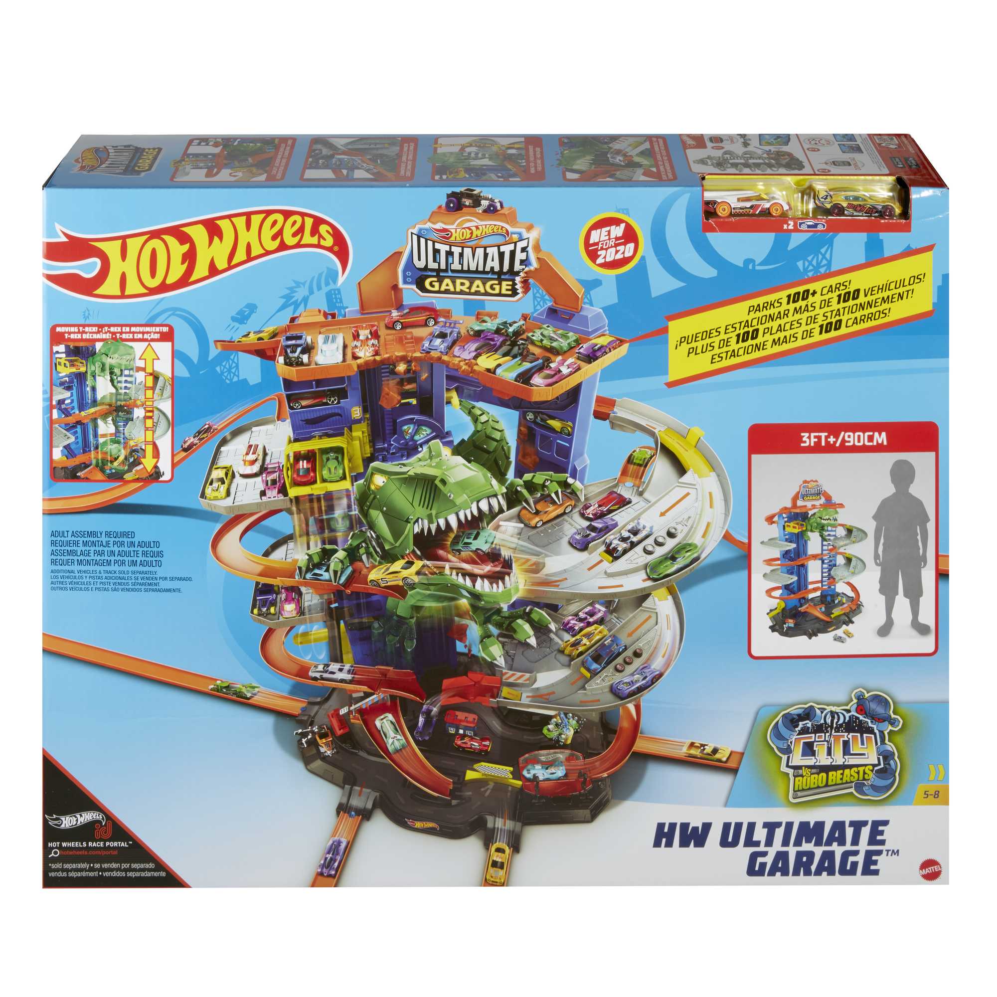 Набор игровой Hot Wheels Сити Невообразимый гараж с тиранозавром - Image 6