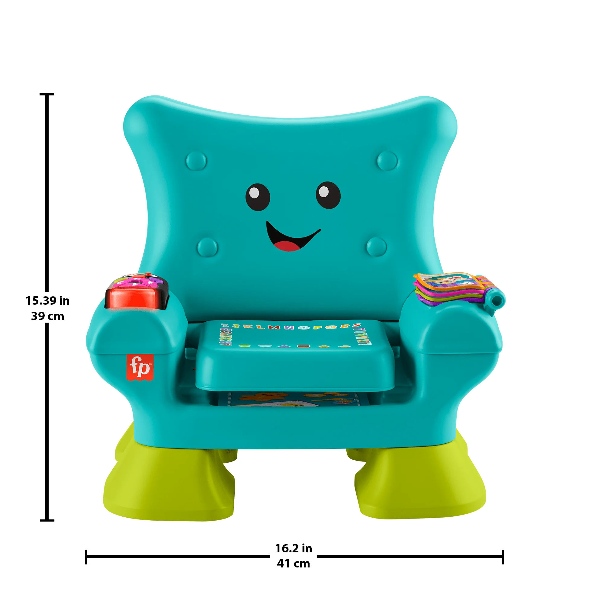 Fisher-Price Ridi E Impara La Poltroncina Di Cagnolino Smart Stages, Giocattolo Per L'Apprendimento Dei Neonati, Versione Multilingue, Turchese - Image 5