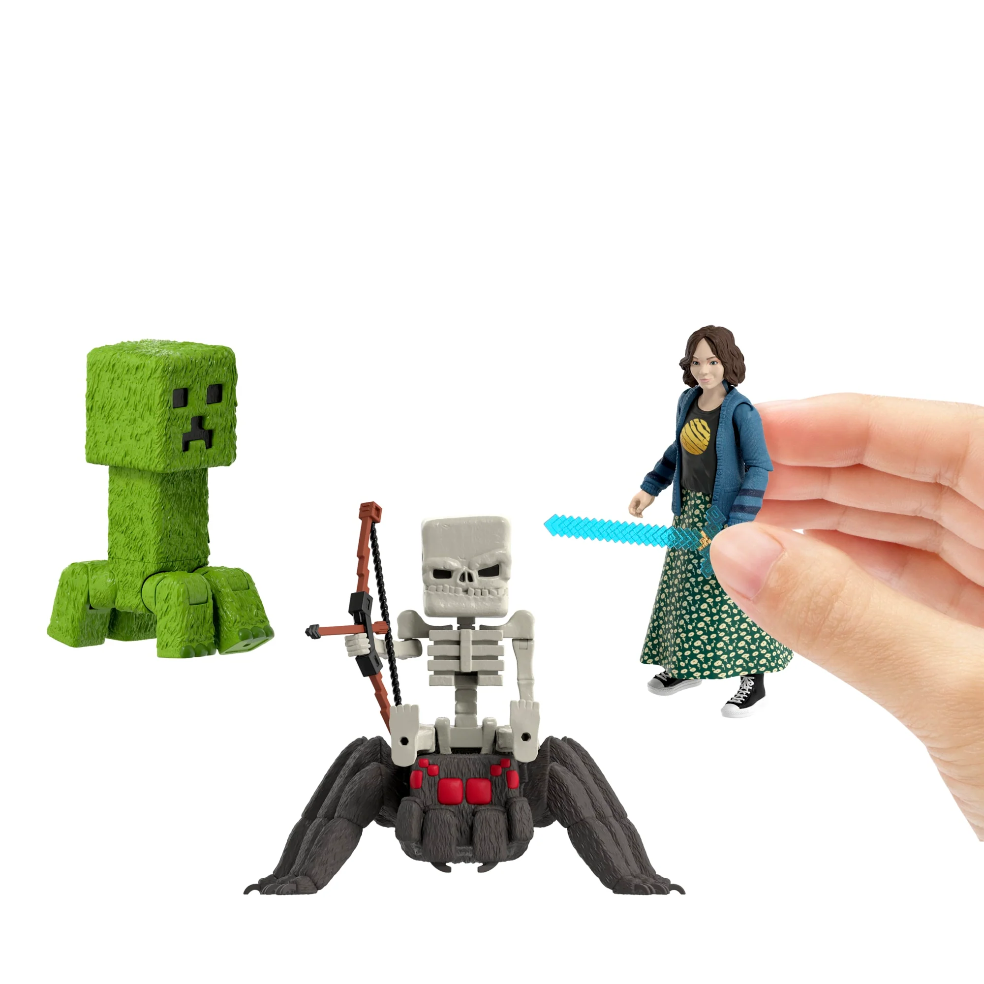Pack Encuentros En La Superficie De Minecraft Con Cuatro Figuras De Acción Y Tres Accesorios Inspirados En La Película - Image 5