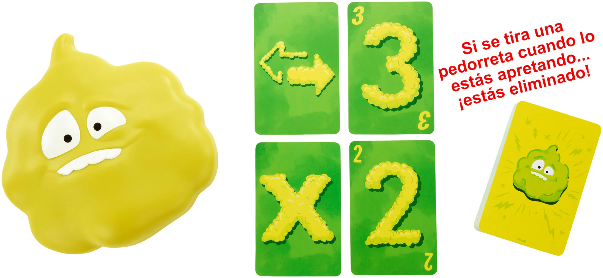 Mattel Games Pedorretas Juego De Cartas, Juego De Mesa Con Sonidos Para Niños +5 Años (Mattel Dhw40) - Image 3