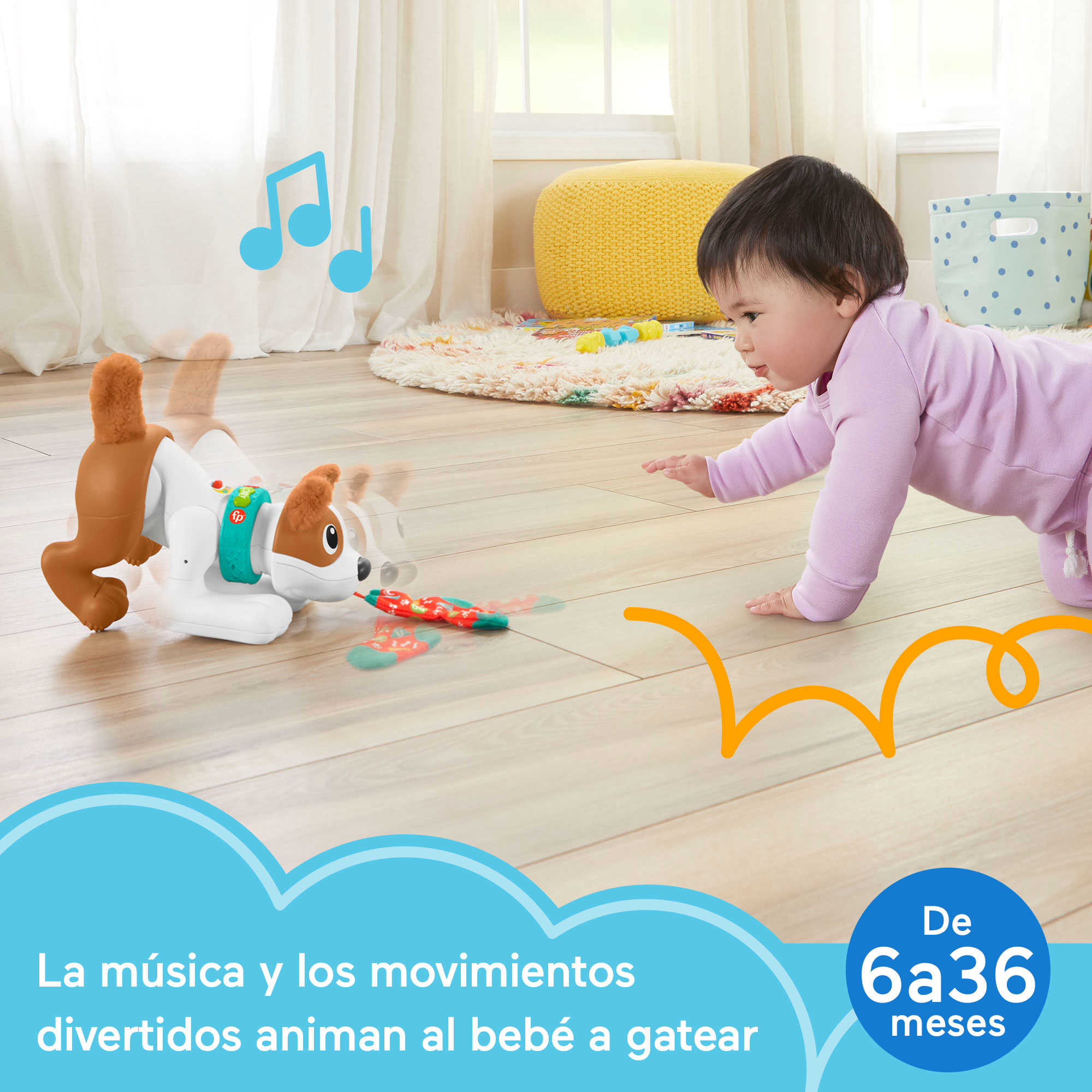 Perrito 1 2 3 Gatea Conmigo Defisher-Price, Juguete Infantil, Edición Española - Image 2