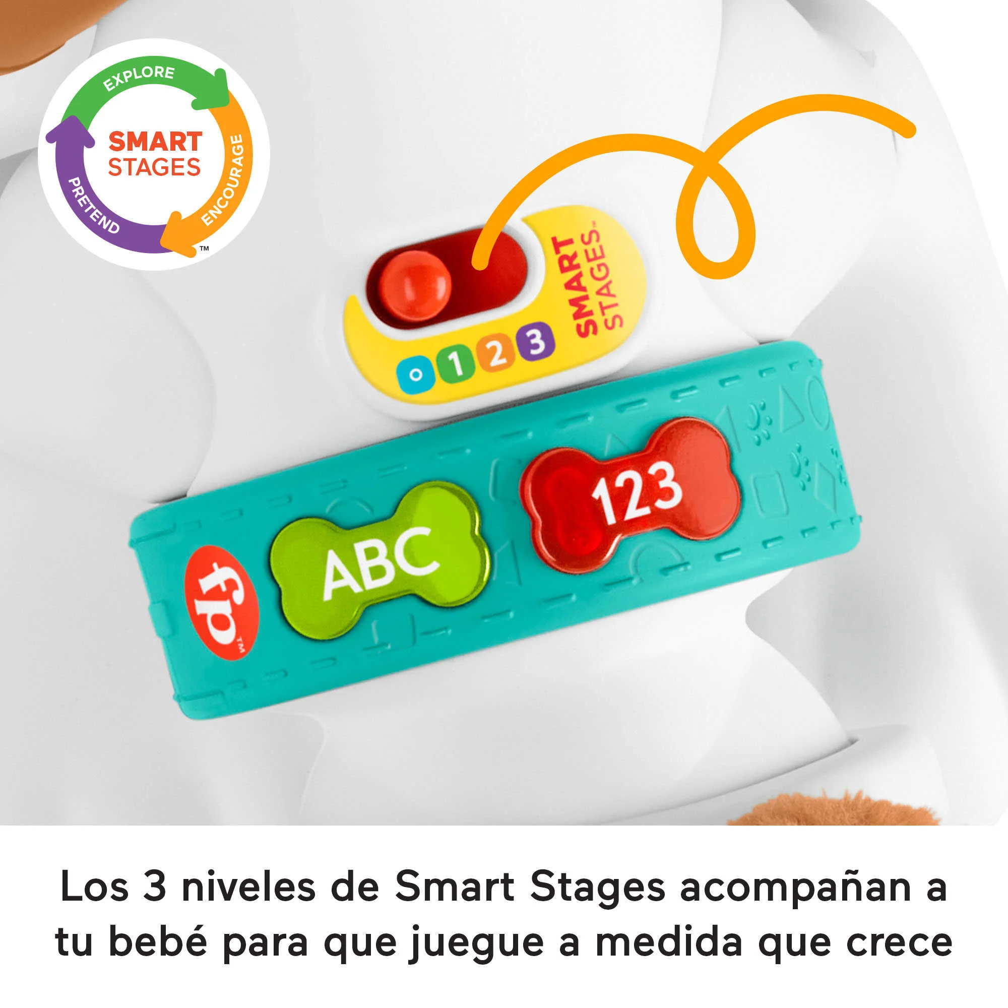 Perrito 1 2 3 Gatea Conmigo Defisher-Price, Juguete Infantil, Edición Española - Image 3