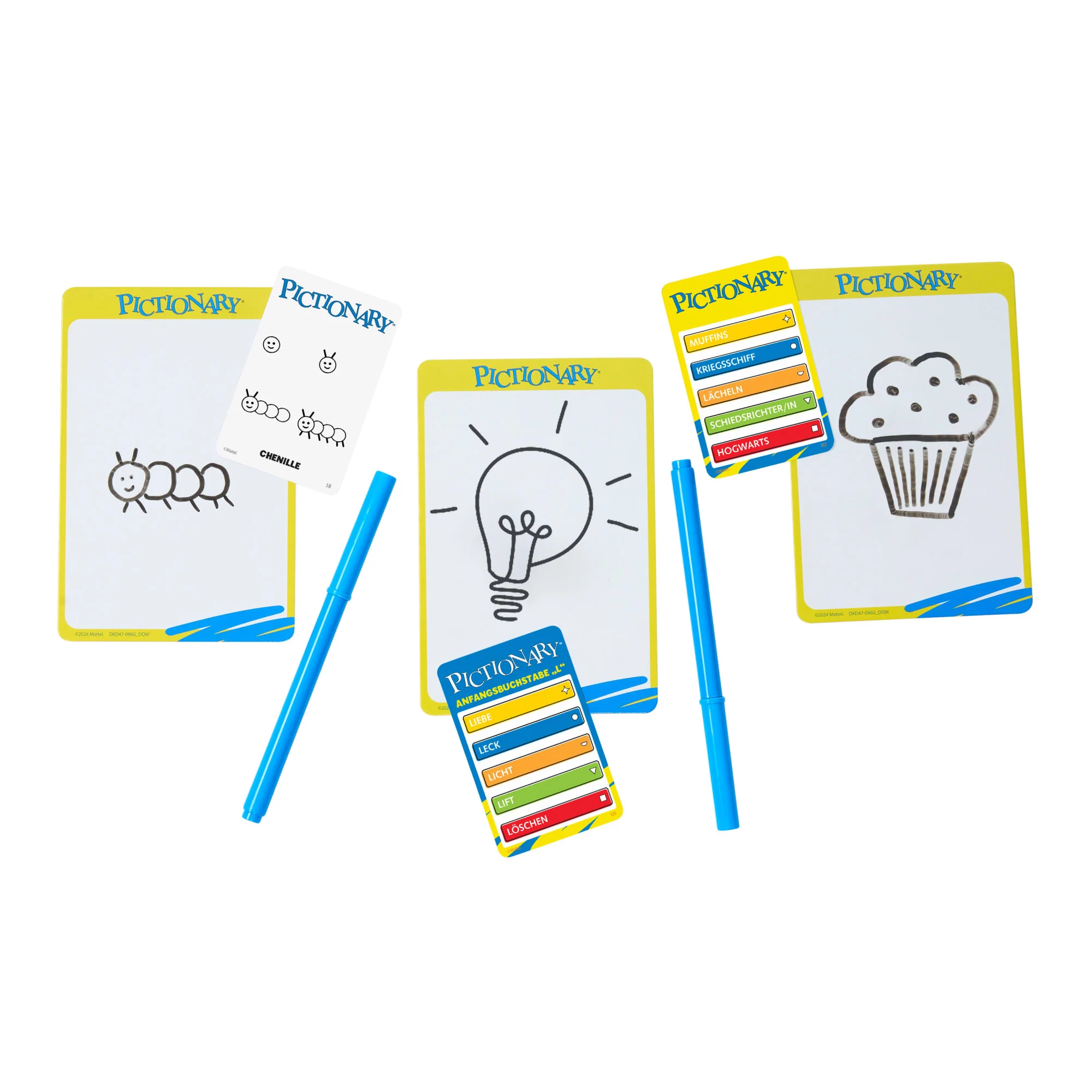 Pictionary Familienbrettspiel Für Kinder Und Erwachsene Und Spieleabende Mit Abwischbaren Maltafeln Und Stiften - Image 5