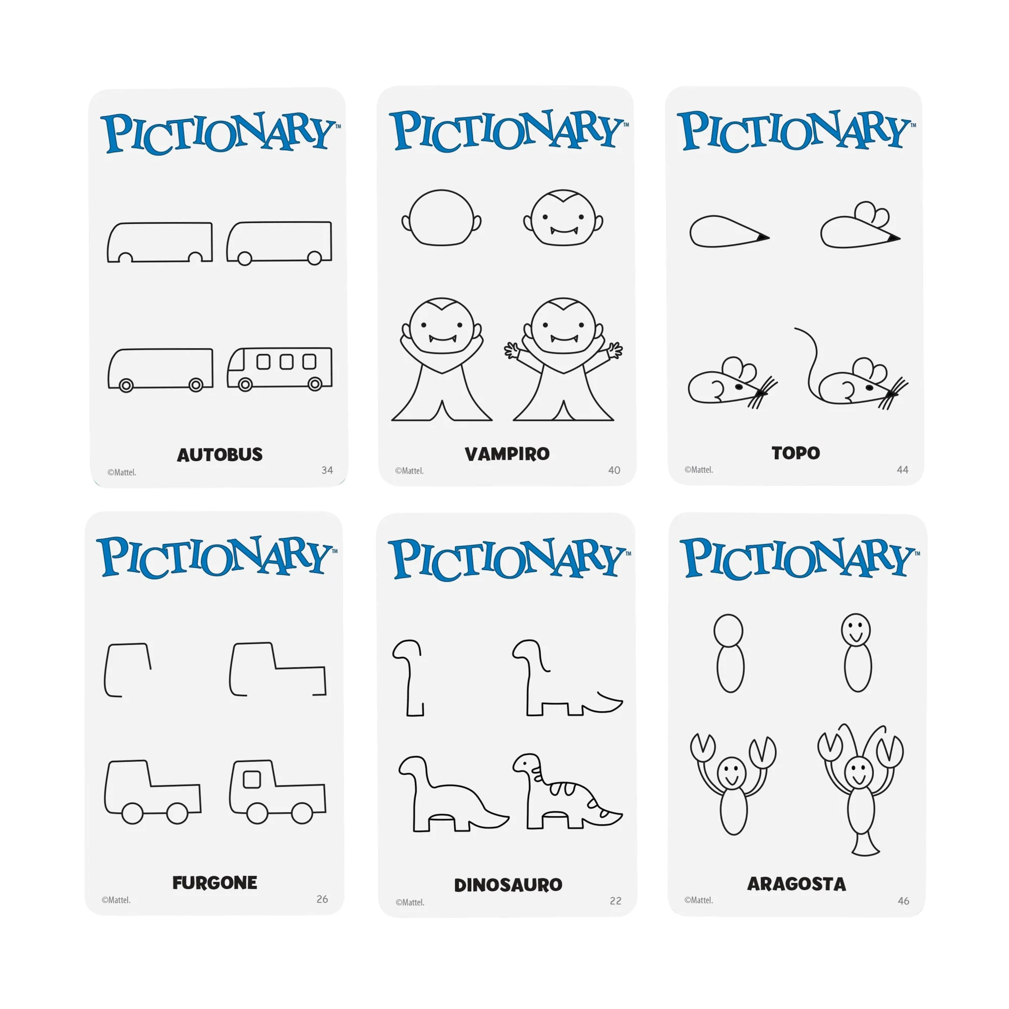 Pictionary, Gioco Da Tavolo Per Bambini, Adulti E Serate Giochi in Famiglia Con Lavagnette E Pennarelli Cancellabili - Image 6