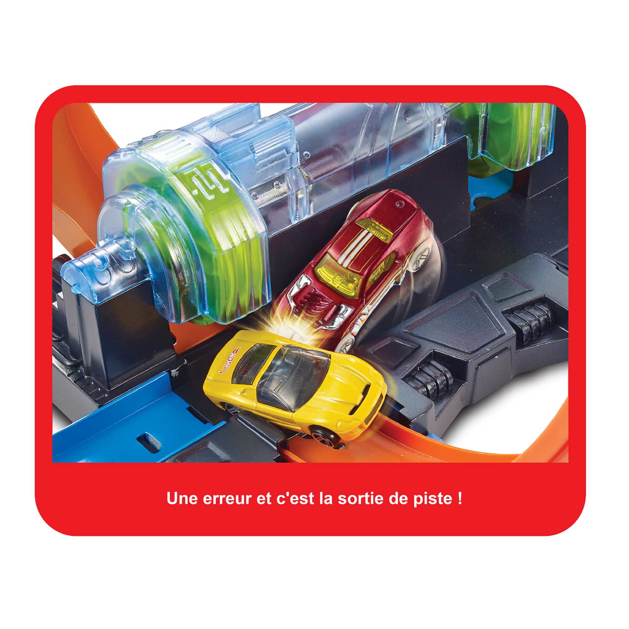Piste Hot Wheels Looping Infernal Avec 3 Lanceurs Motorisés Et 3 Loopings - Image 3