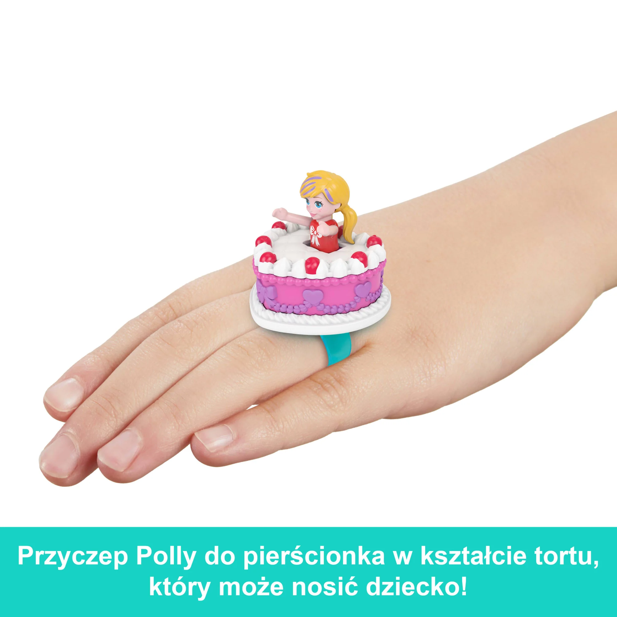 Polly Pocket 80-lecie Mattel Rocznicowy zestaw kompaktowy + pierścionek dla dziecka i mikro lalka Zabawka 4+ - Image 2