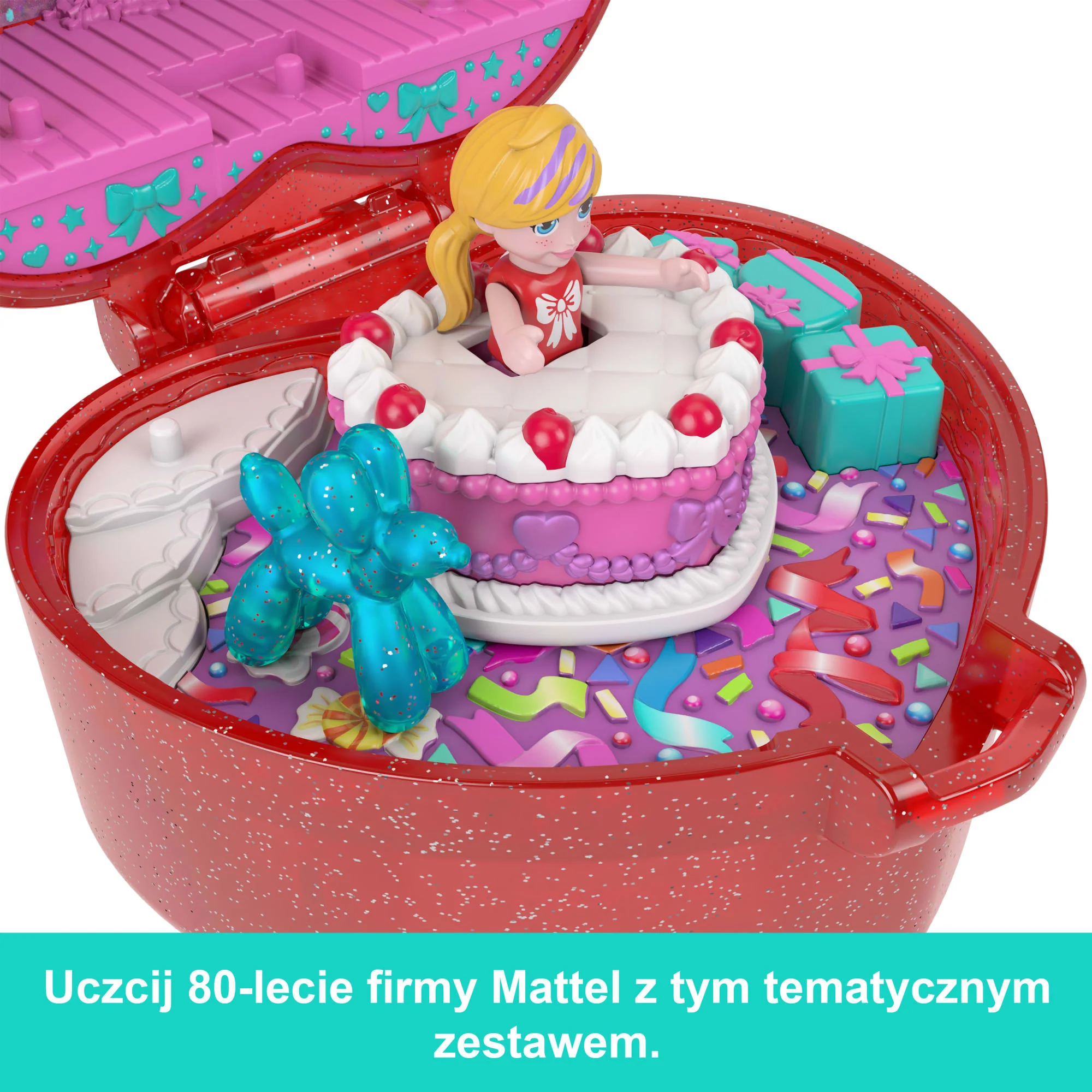 Polly Pocket 80-lecie Mattel Rocznicowy zestaw kompaktowy + pierścionek dla dziecka i mikro lalka Zabawka 4+ - Image 4