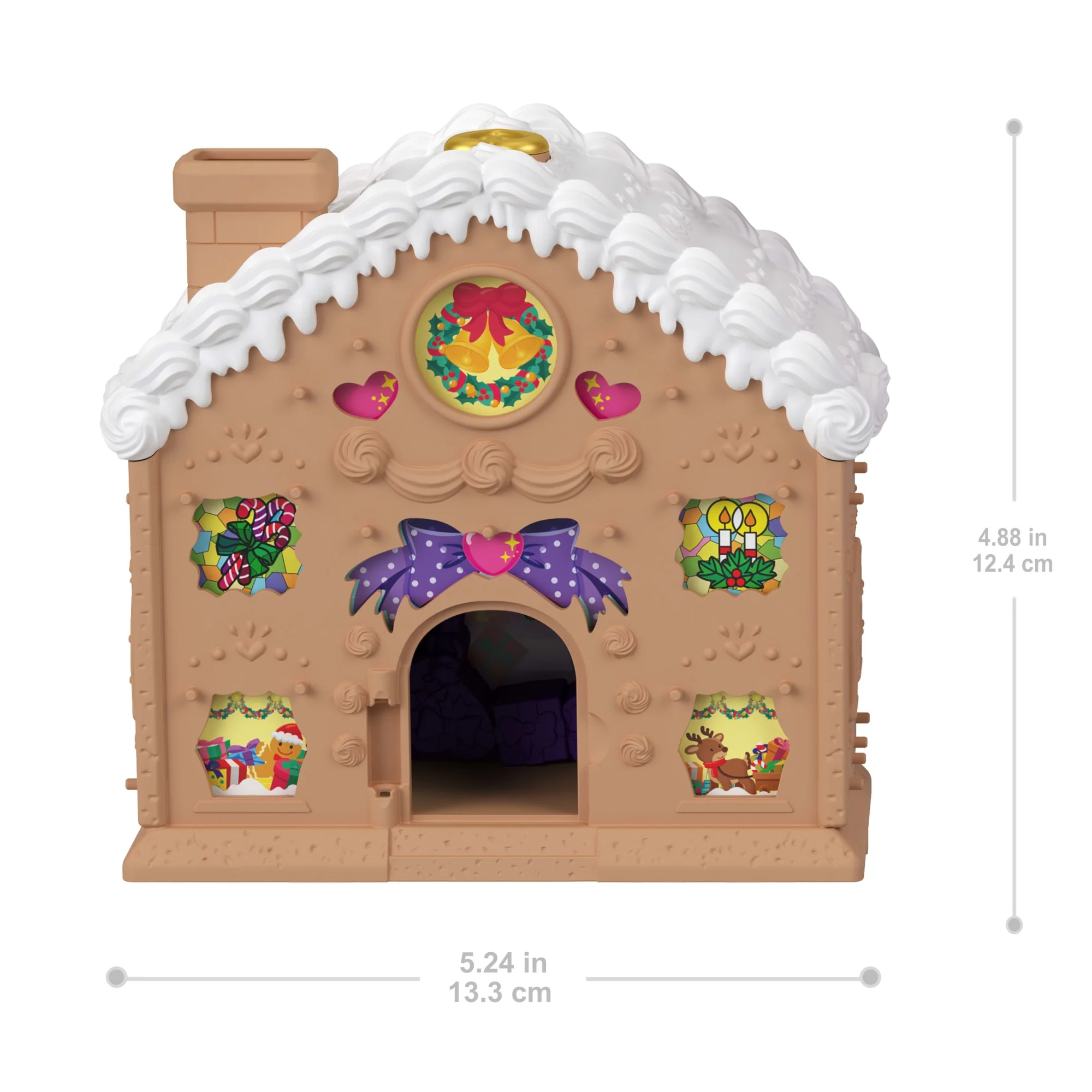 Polly Pocket Doll And Playset Advent Calendar, Diy Gingerbread House With Dollhouse Furniture, And 24+ Holiday Accessories - Image 6