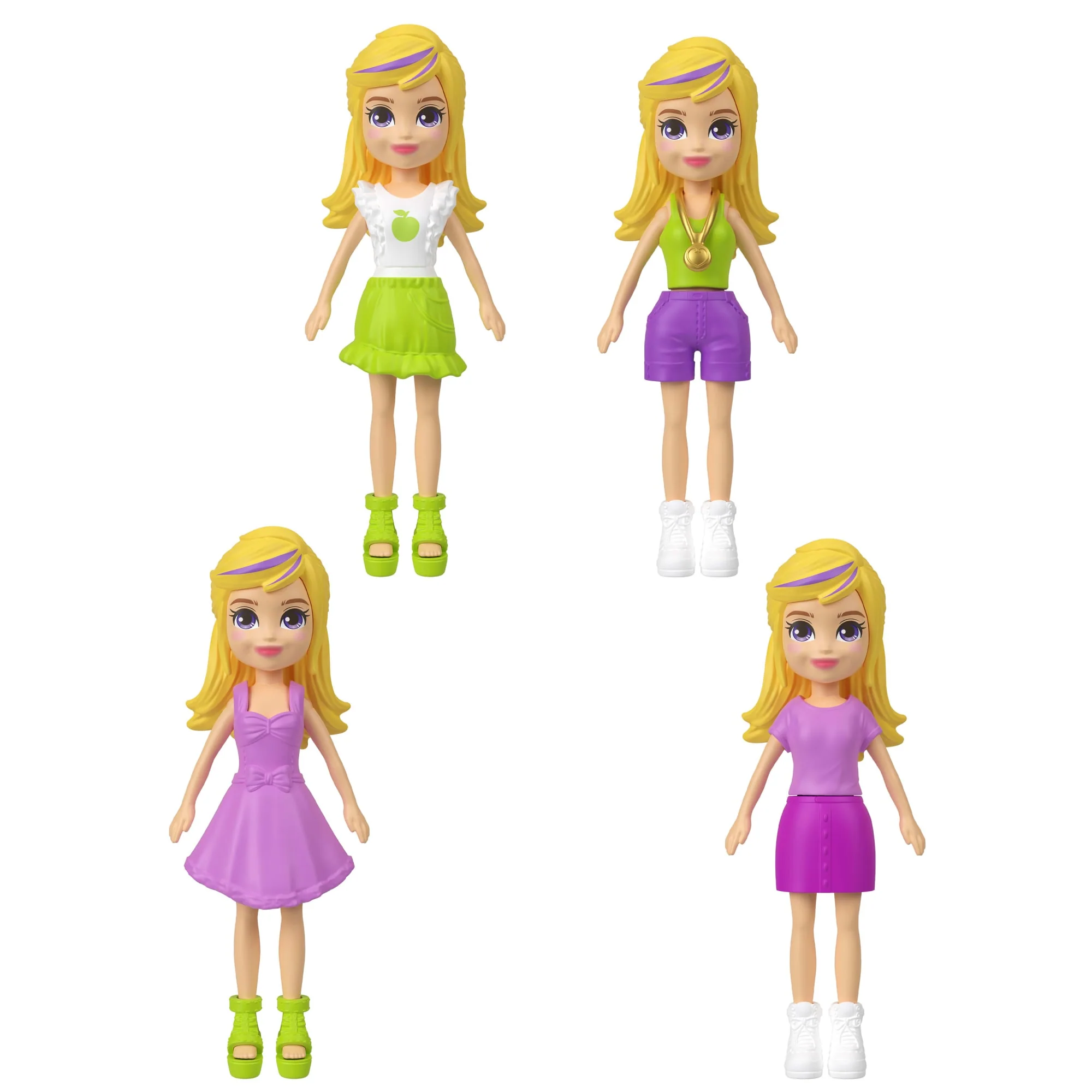 Meyve Temalı Kıyafetler Ve Tılsım Aksesuarları Ile Polly Pocket Anahtarlık Süsleme Kiti, Bebekler Ve Evcil Hayvanlar - Image 6