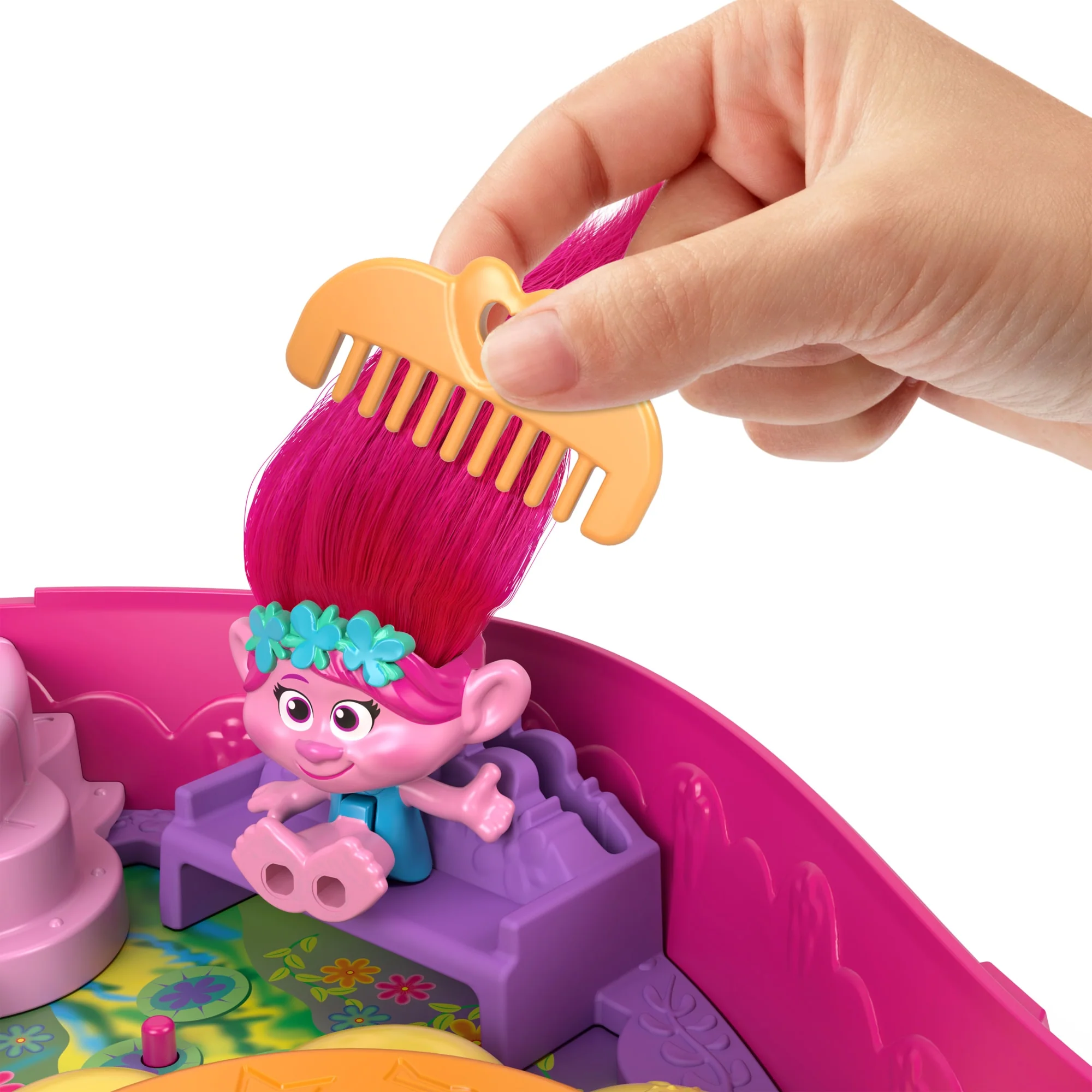 Polly Pocket & Dreamworks-Les Trolls-Coffret Figurines Et Accessoires - Image 4