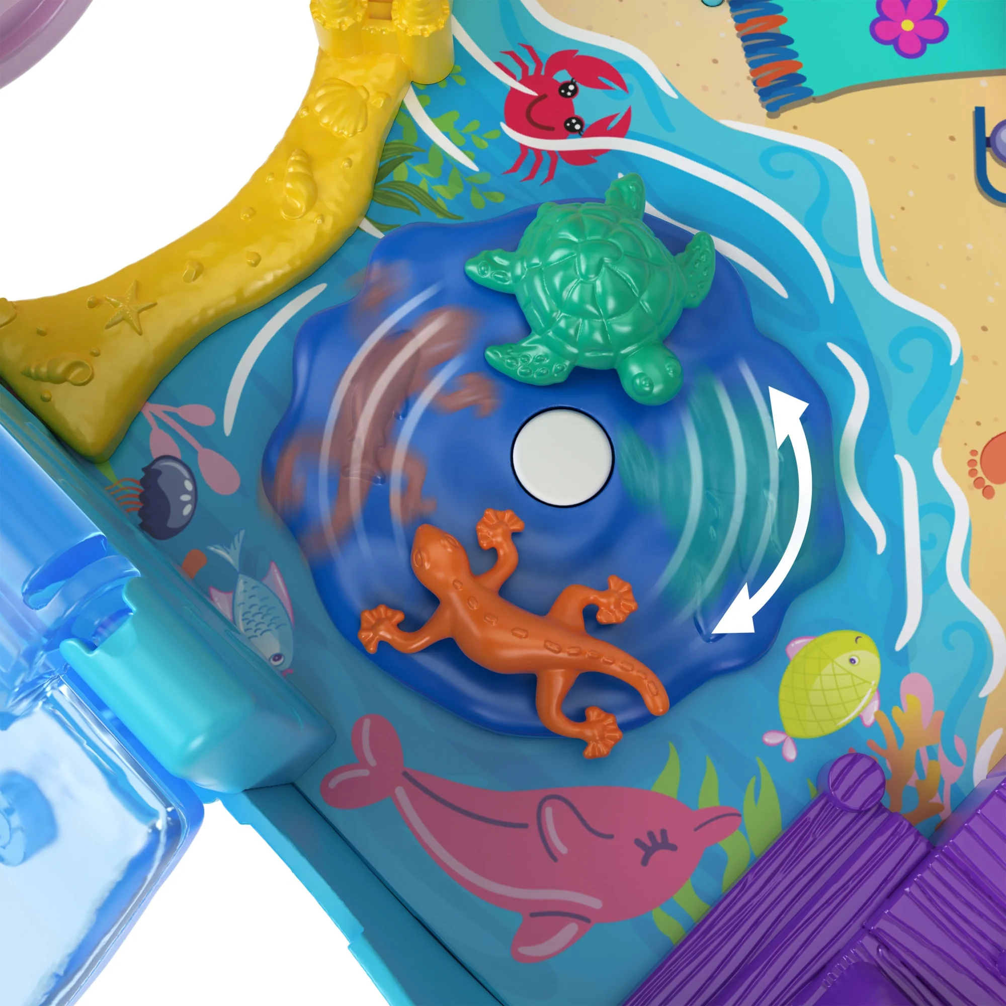 Conjunto De Juego Aventura En La Autocaravana De Mascotas De Polly Pocket Con Muñequitas Y Autocaravana Transformable, Mascotas Y Vehículo De Juguete - Image 4