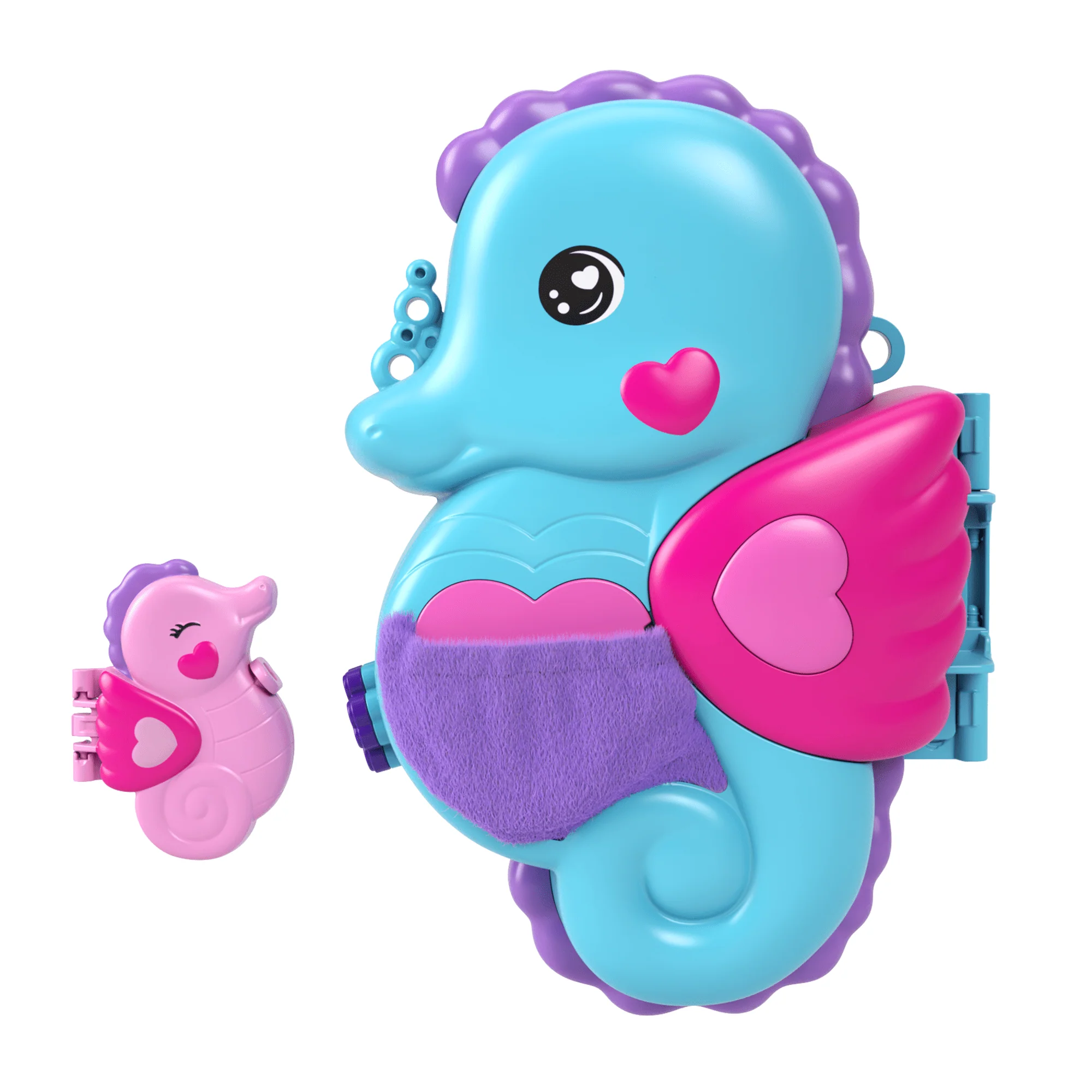 Polly Pocket Babam Ve Ben Denizatı Çanta, 2 Mikro Bebek, Evcil Hayvanlar Ve 13 Aksesuar, 2'si 1 Arada Çanta Ve Oyuncak Ile Shani - Image 3